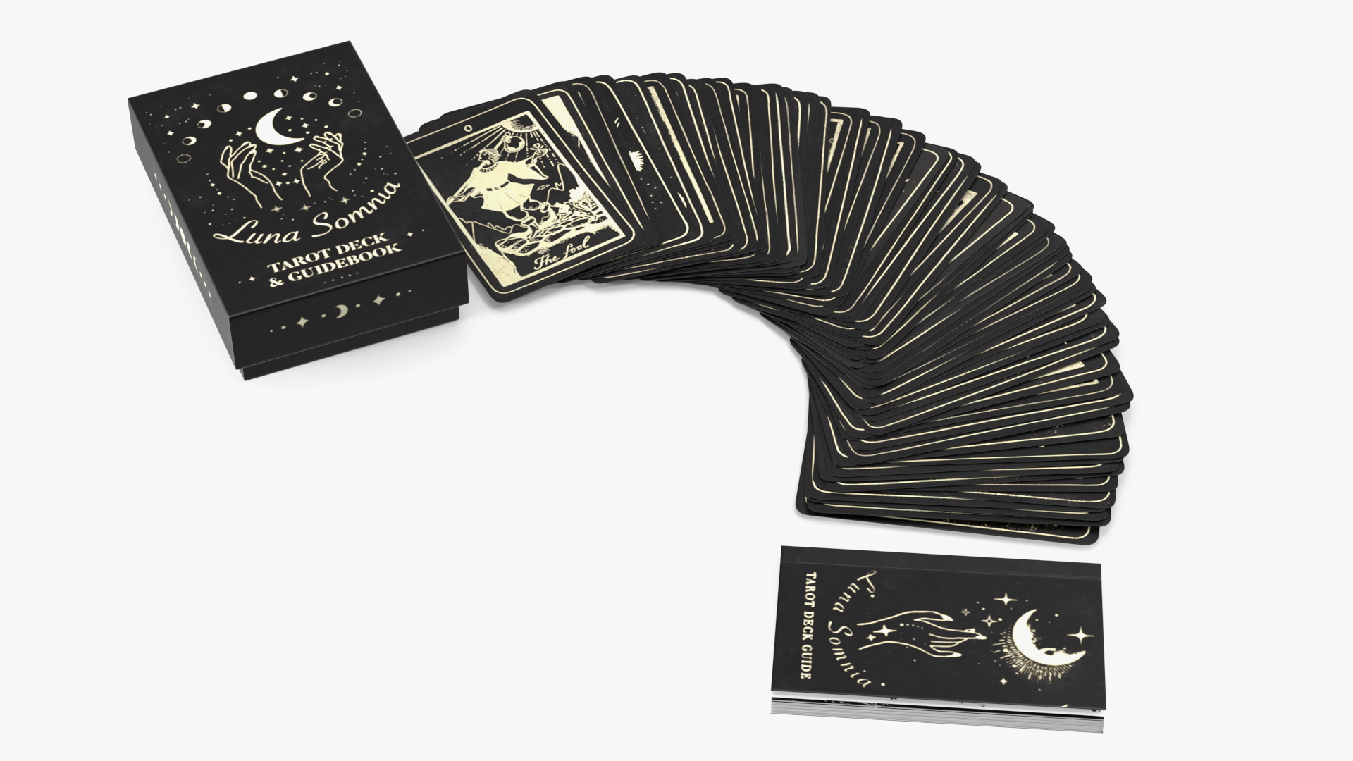 3D Tarot Full Deck with Guidebook and Box model