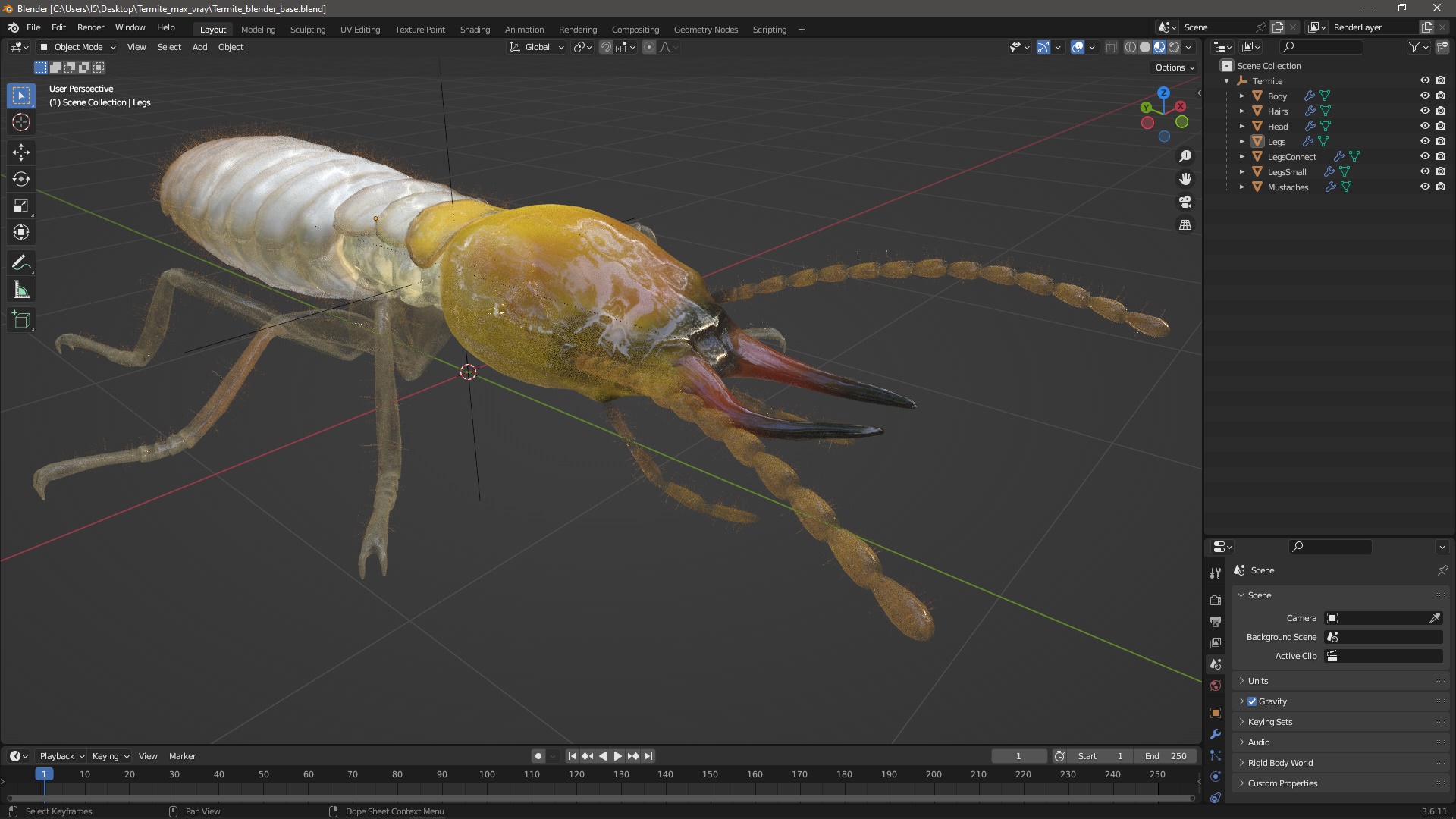 Termite 3D model