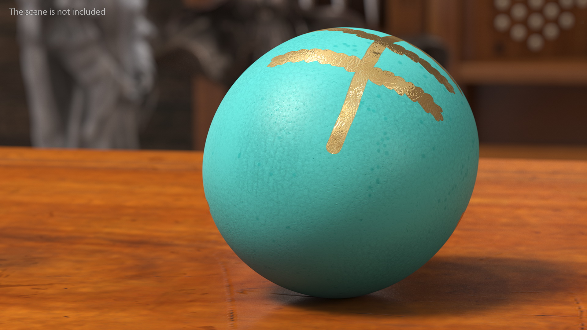 3D Colored Easter Eggs Set model