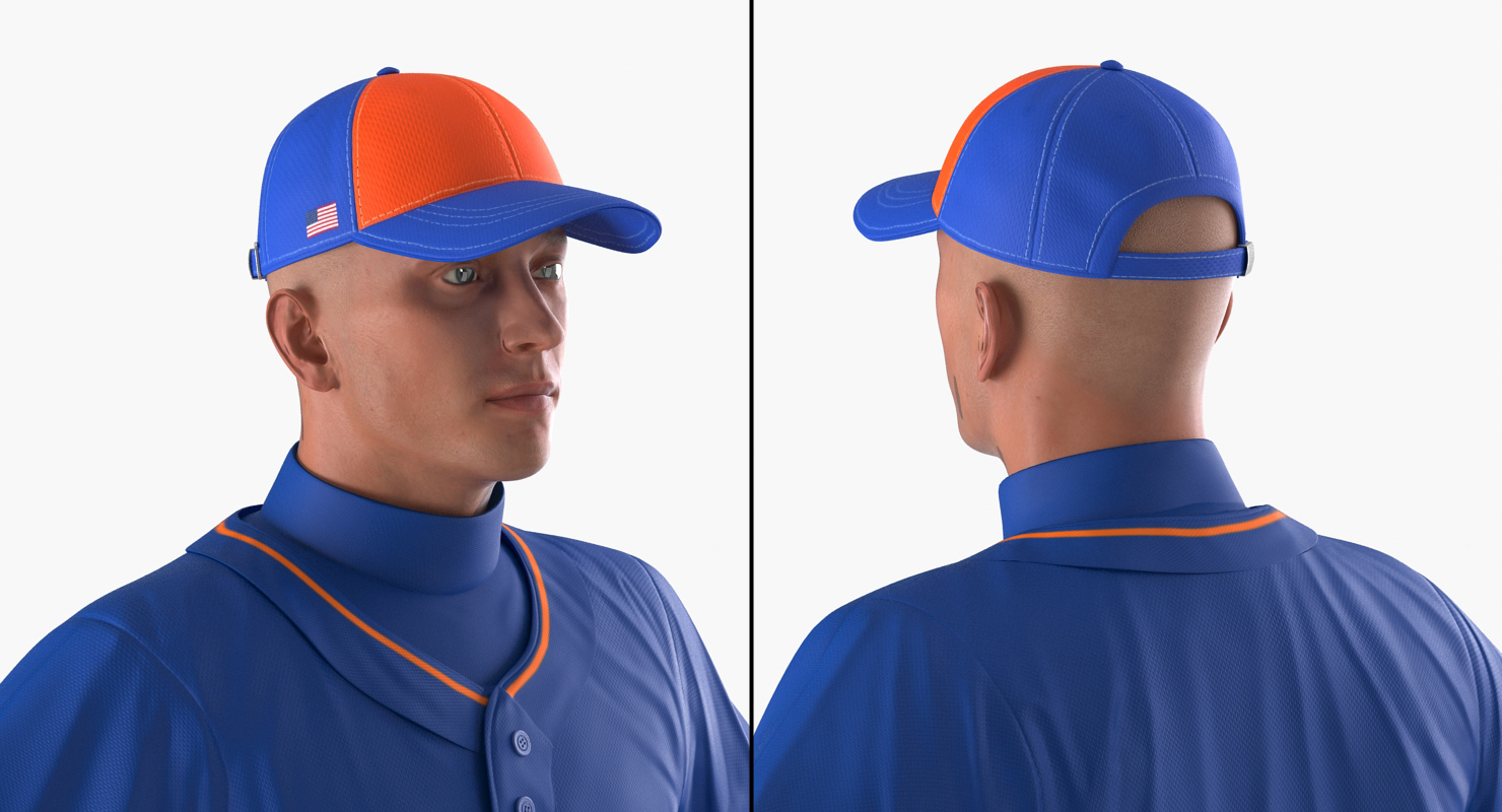 Baseball Player Rigged Generic 3 3D