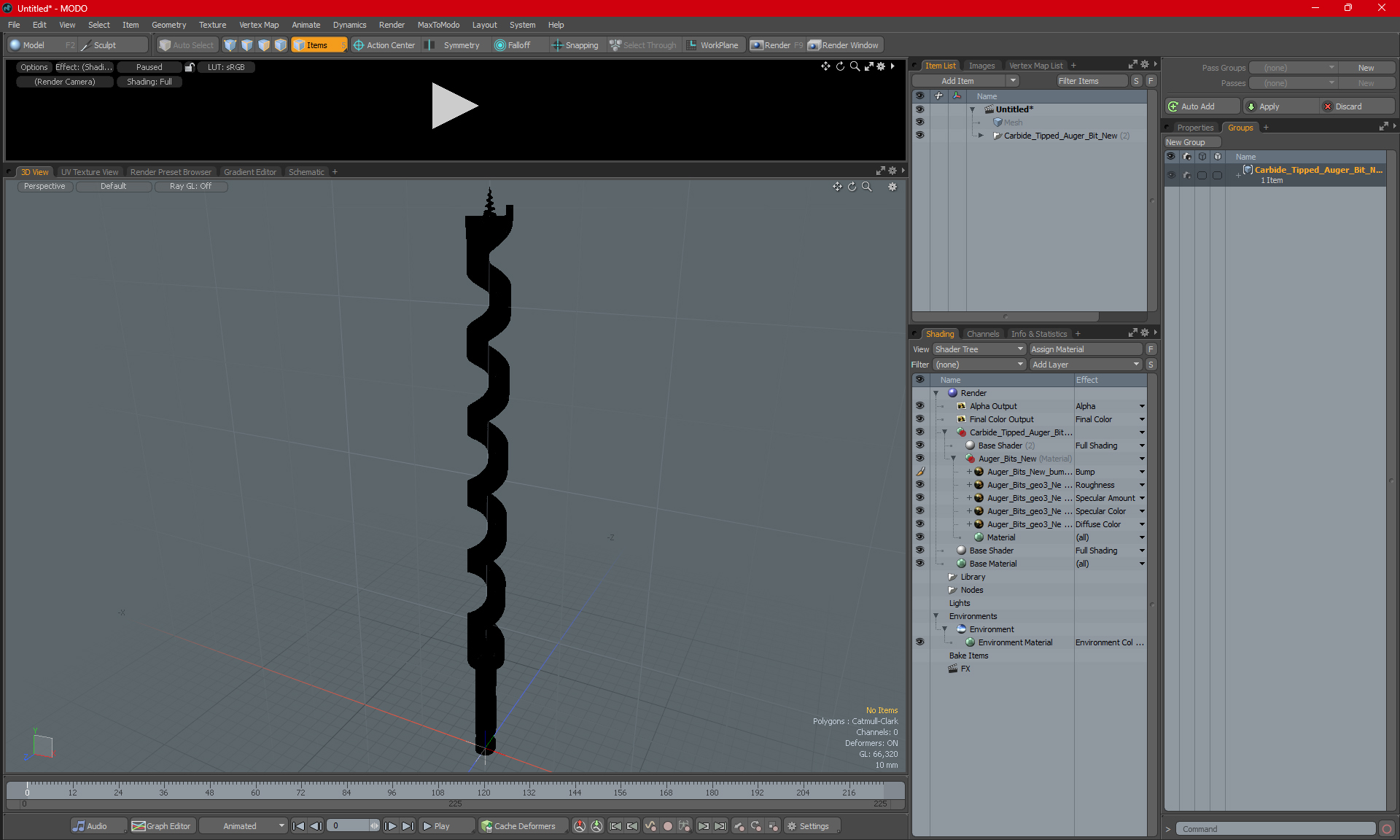 3D Carbide Tipped Auger Bit New model