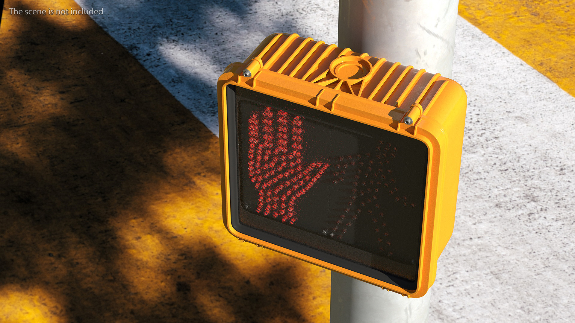 Pedestrian Crossing Walk Sign 3D model