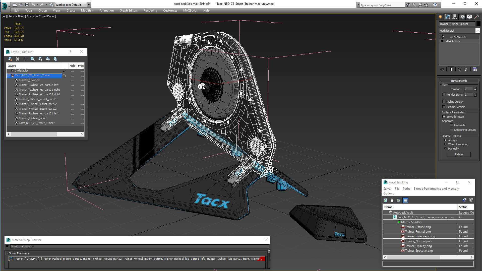 3D model Tacx NEO 2T Smart Trainer