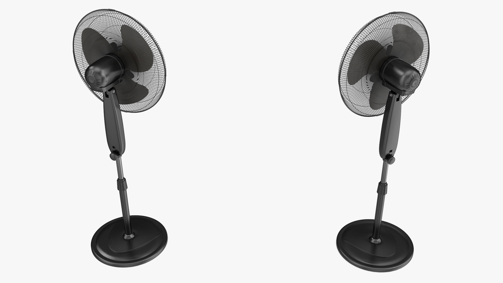 3D model Floor Fan Honeywell Black