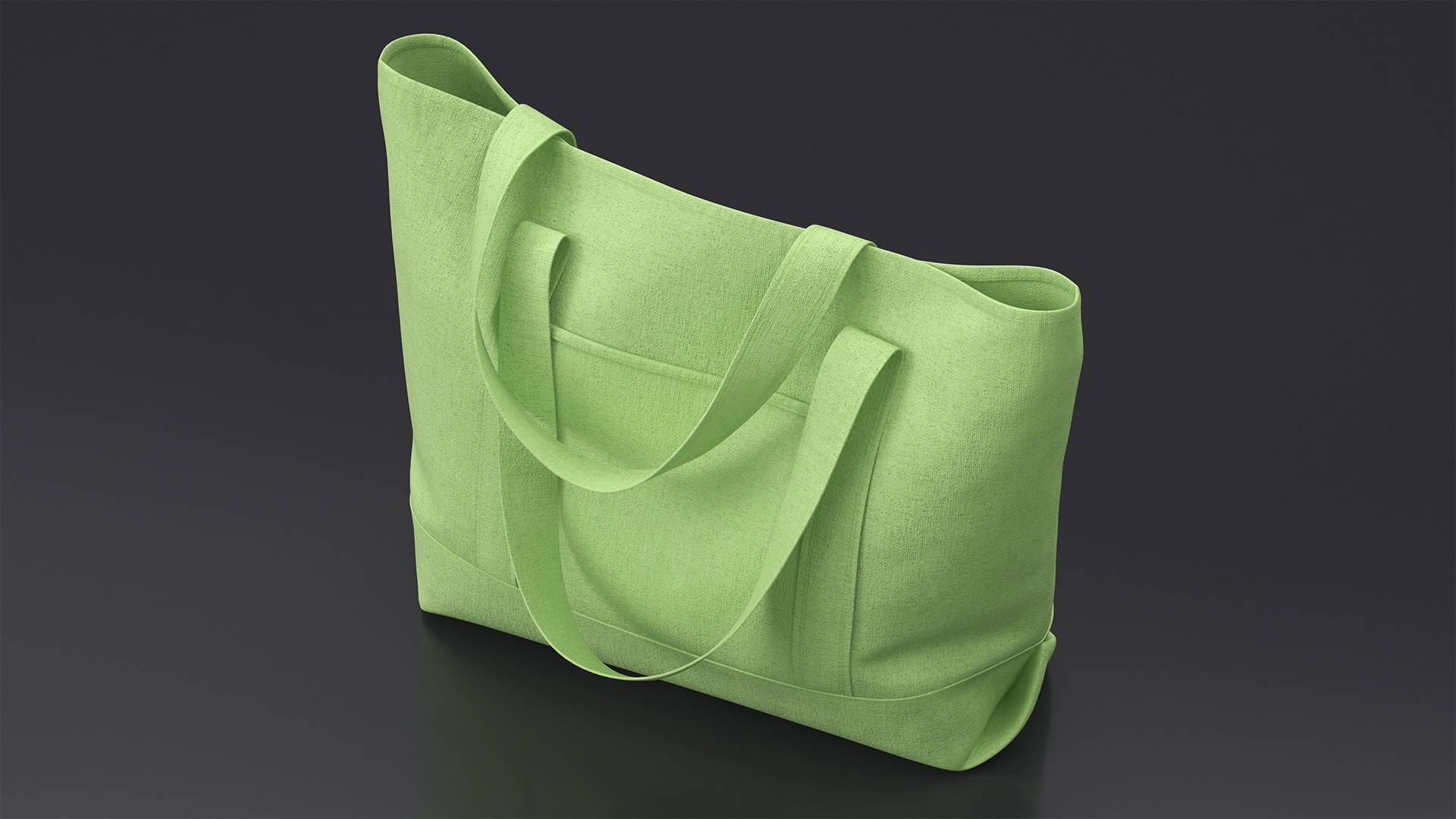 Shopper Bag Green 3D