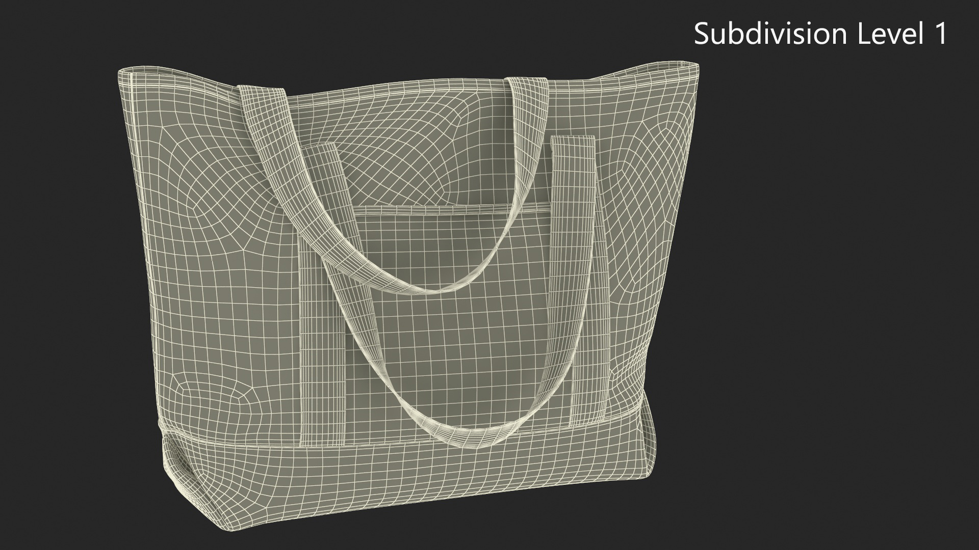 Shopper Bag Green 3D