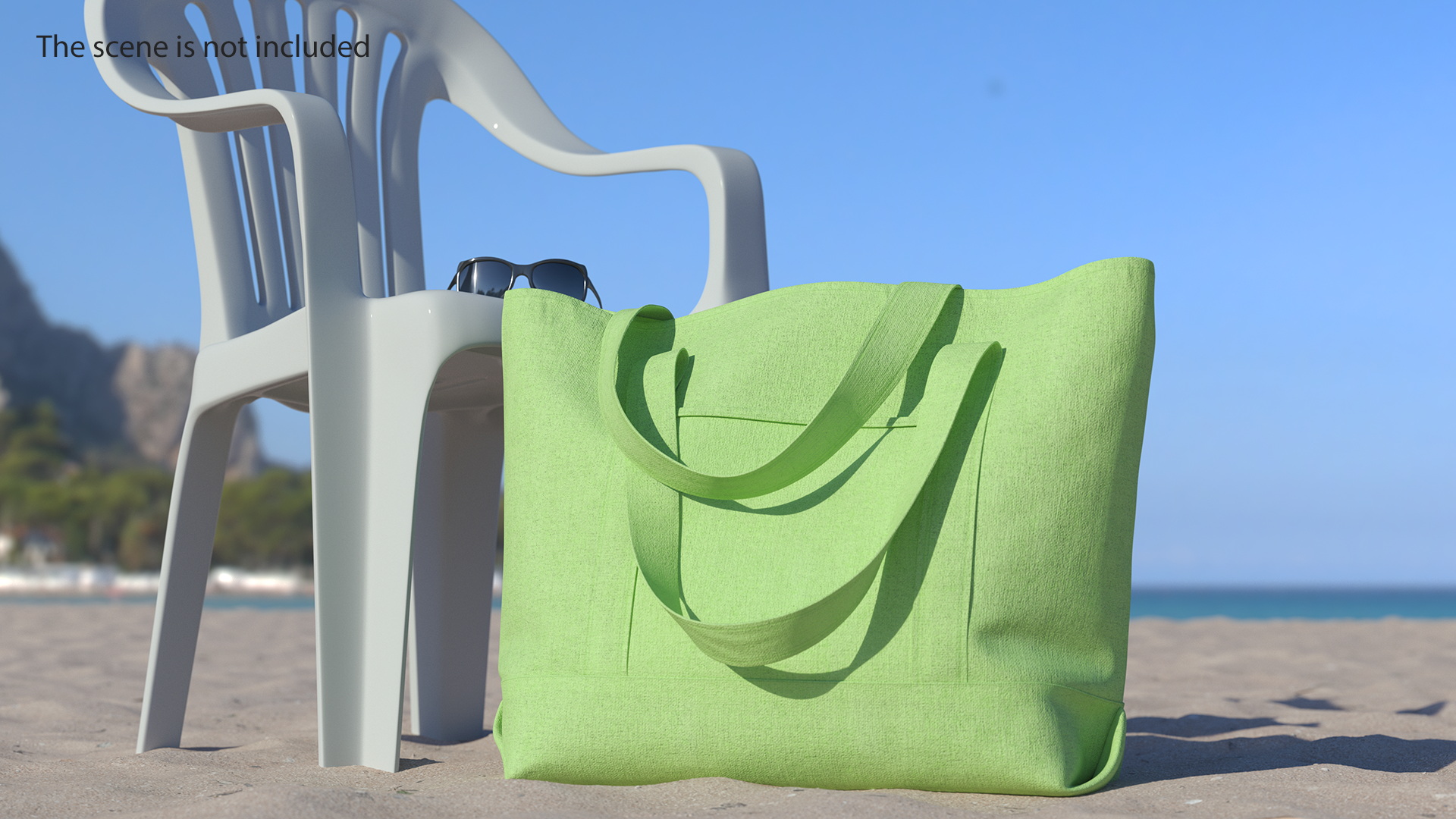 Shopper Bag Green 3D