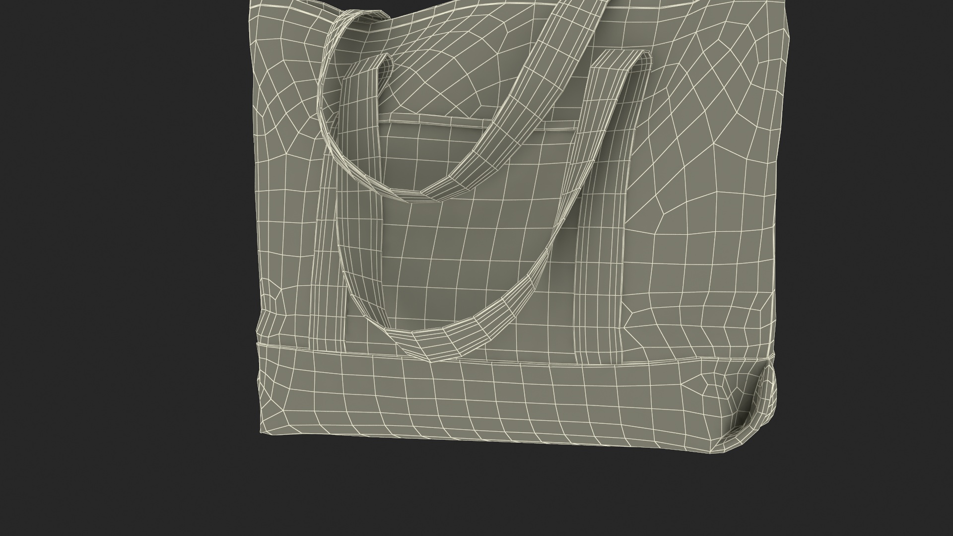 Shopper Bag Green 3D