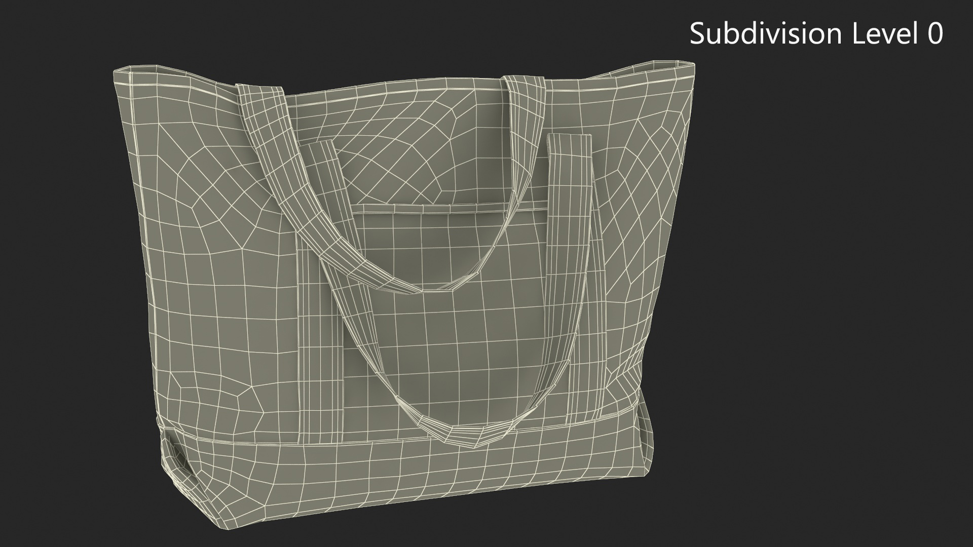 Shopper Bag Green 3D