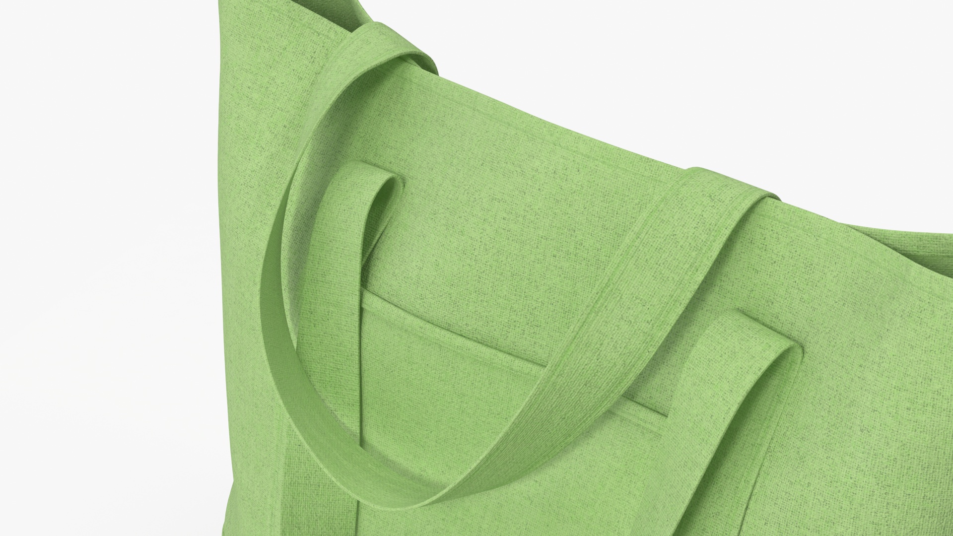 Shopper Bag Green 3D