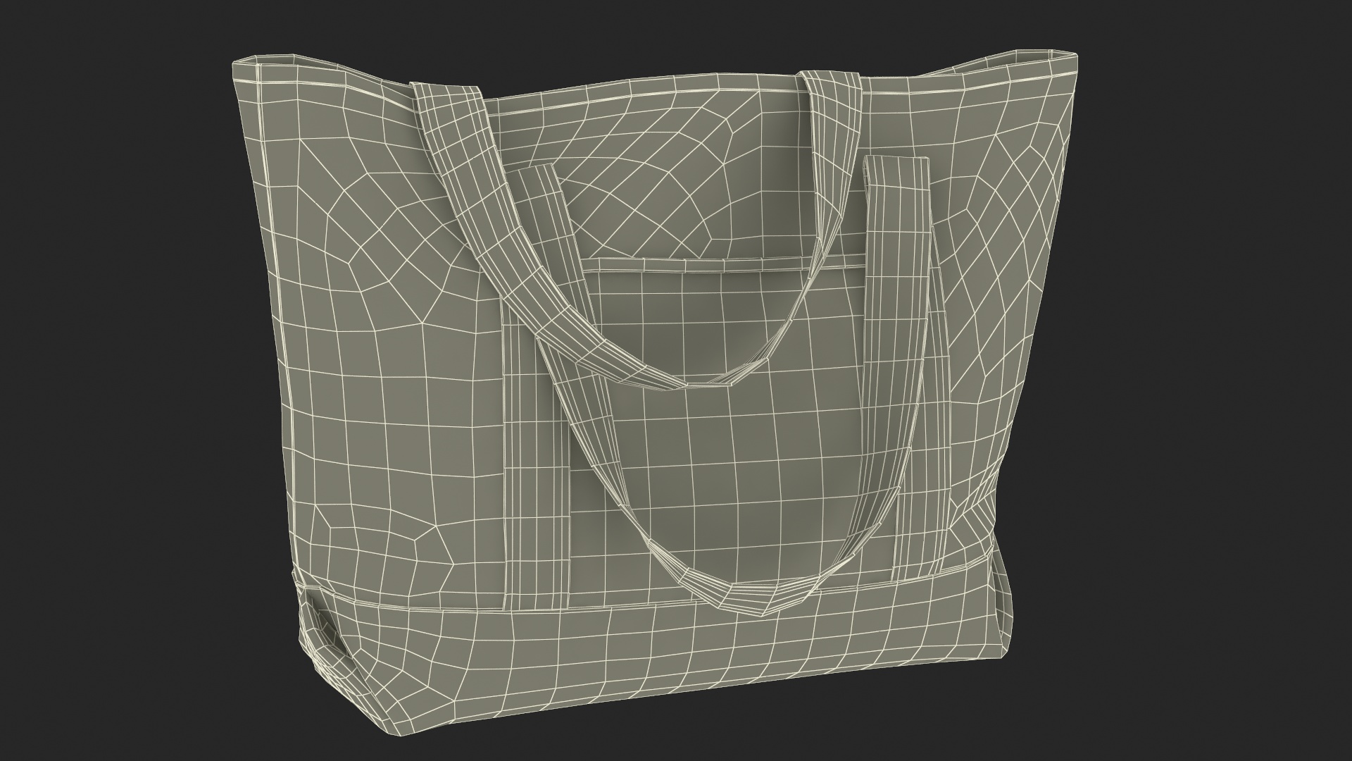 Shopper Bag Green 3D