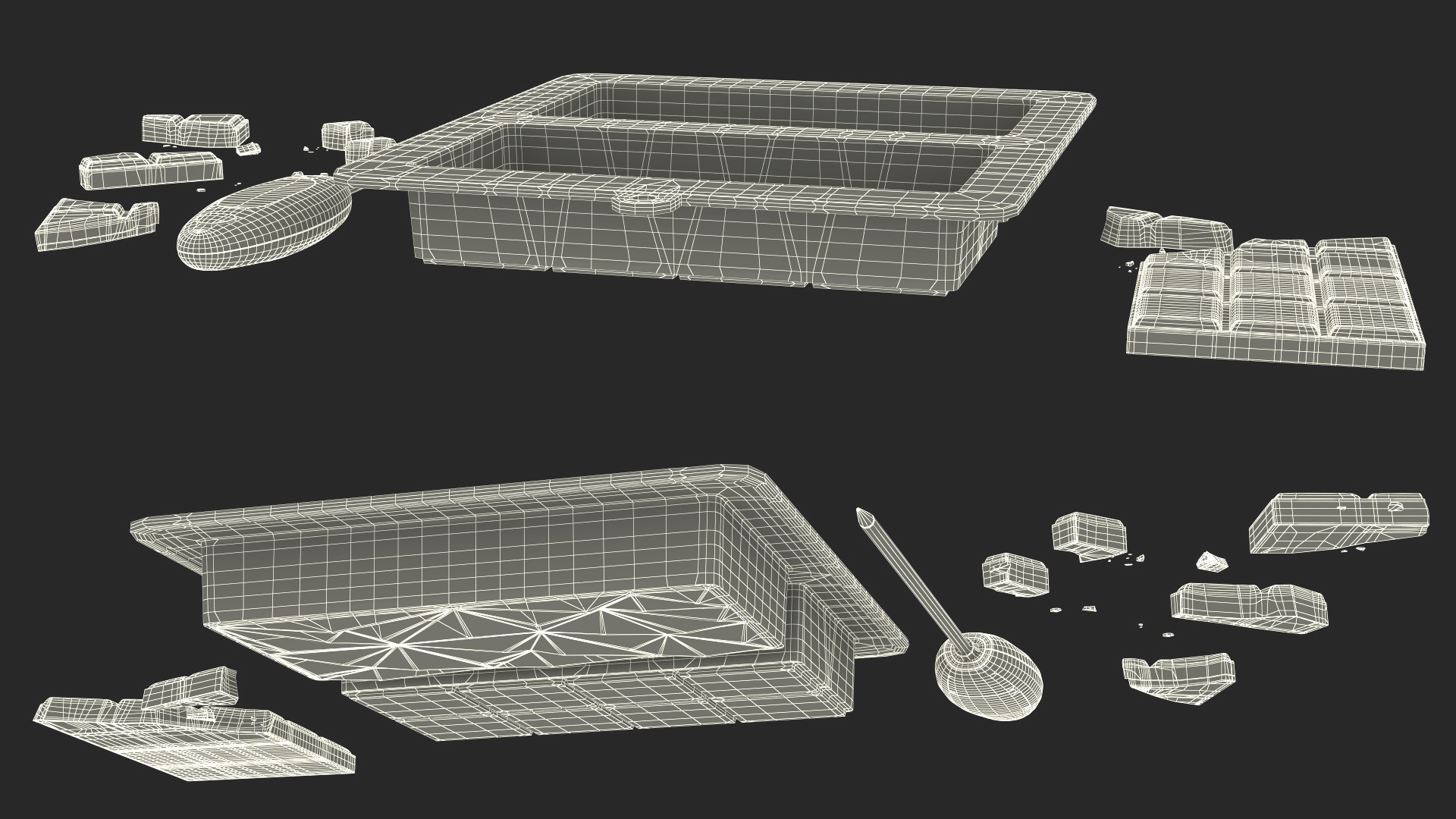 Chocolate Making Kit with Food Thermometer 3D