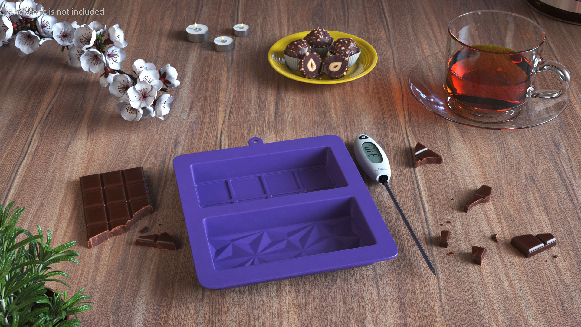 Chocolate Making Kit with Food Thermometer 3D