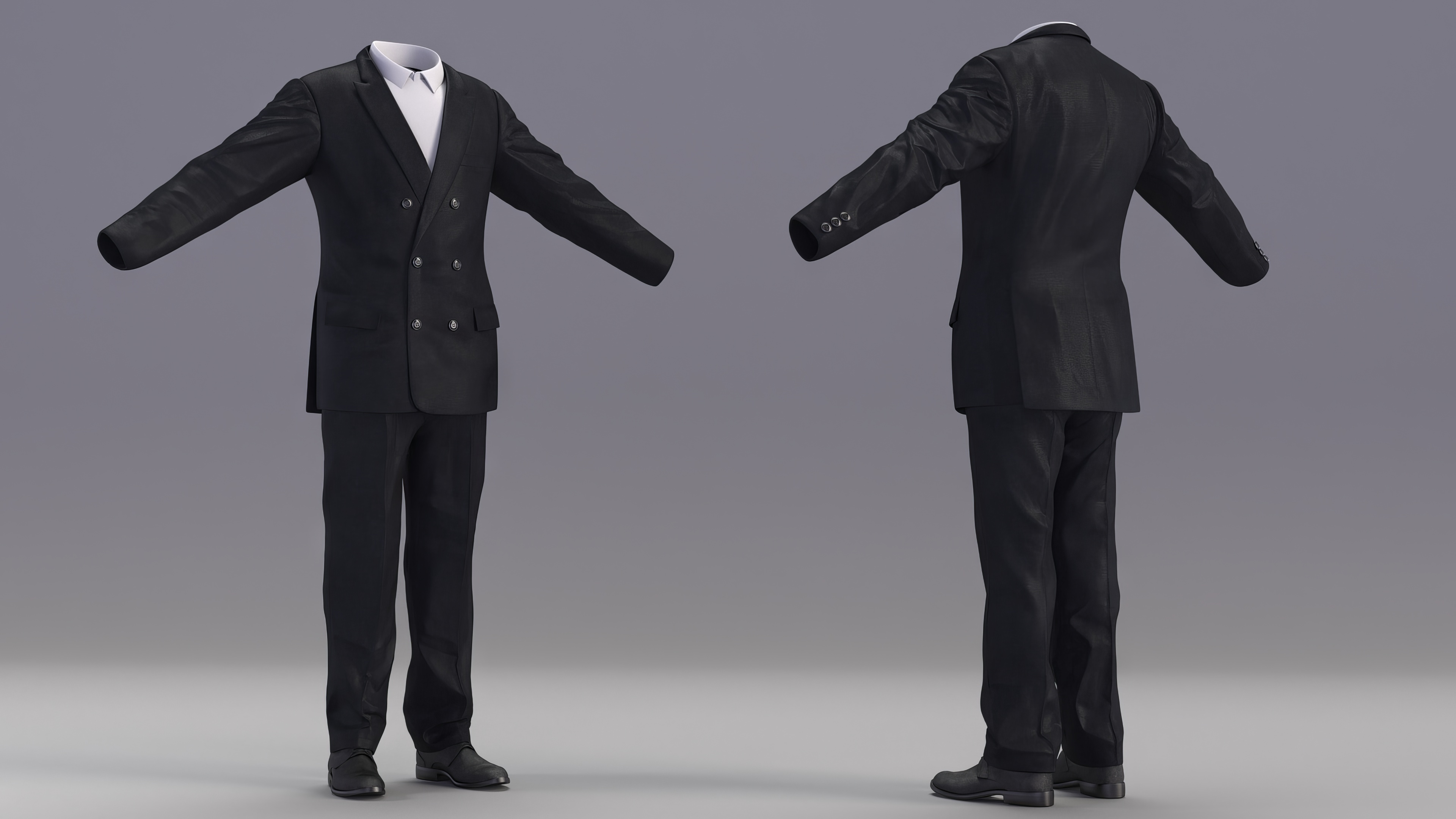 3D Men Business Tuxedo Suits Costume model