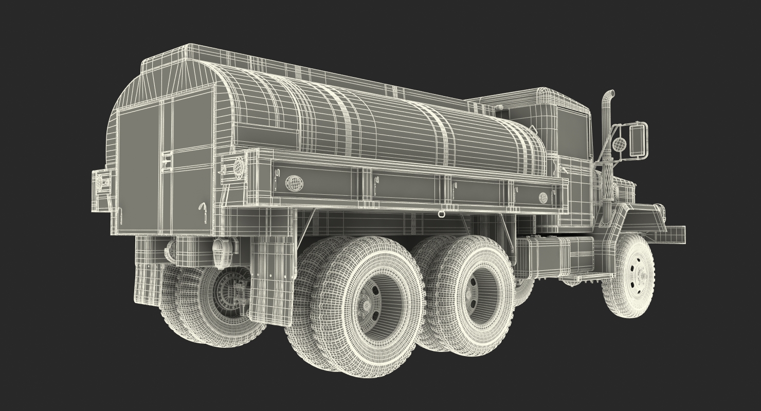 Fuel Tank Truck m49 3D model