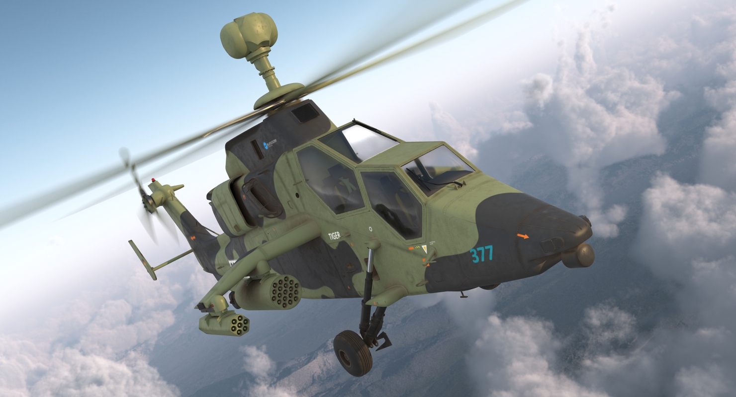 Eurocopter Tiger EC665 German 3D model