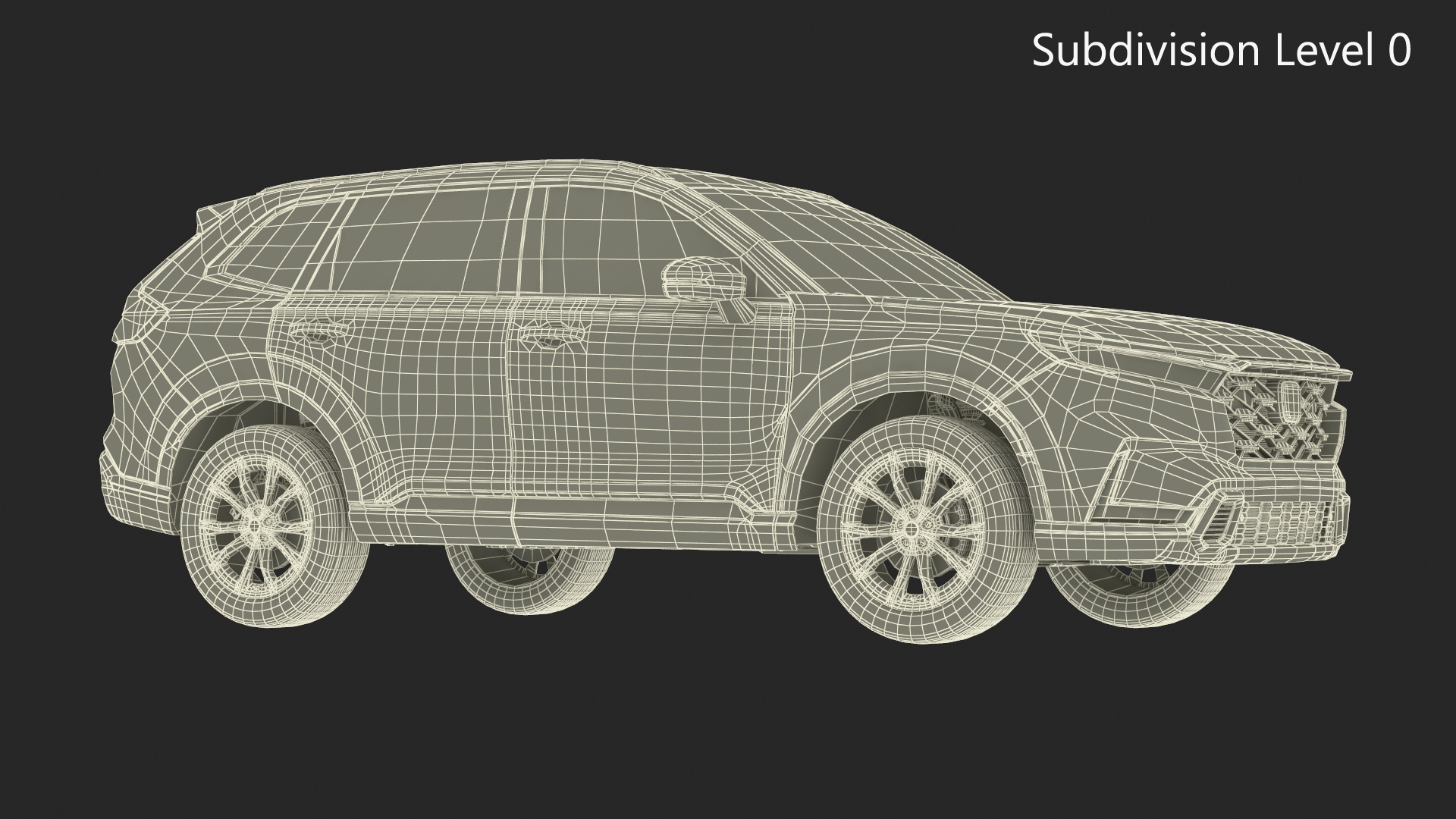 3D 2025 Honda CR-V Black Rigged model