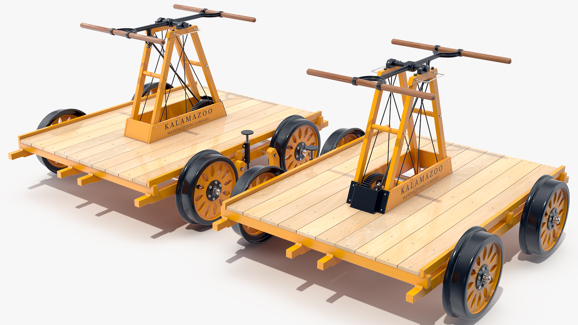 3D model Kalamazoo Railway Handcar