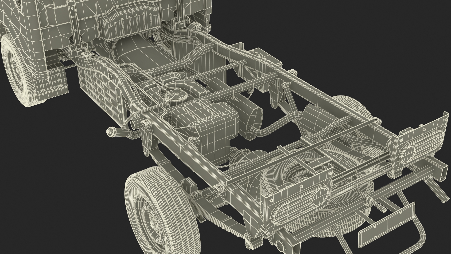 3D Hyundai HR 2023 Bare Chassis model