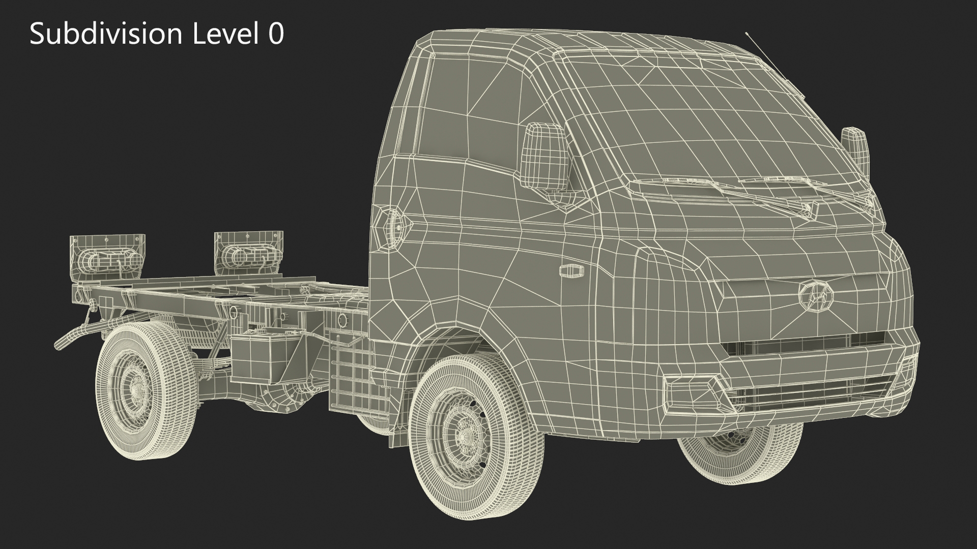 3D Hyundai HR 2023 Bare Chassis model