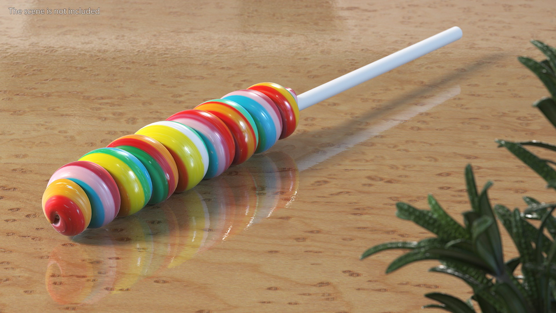 3D Twisty Hard Lollipop Candy