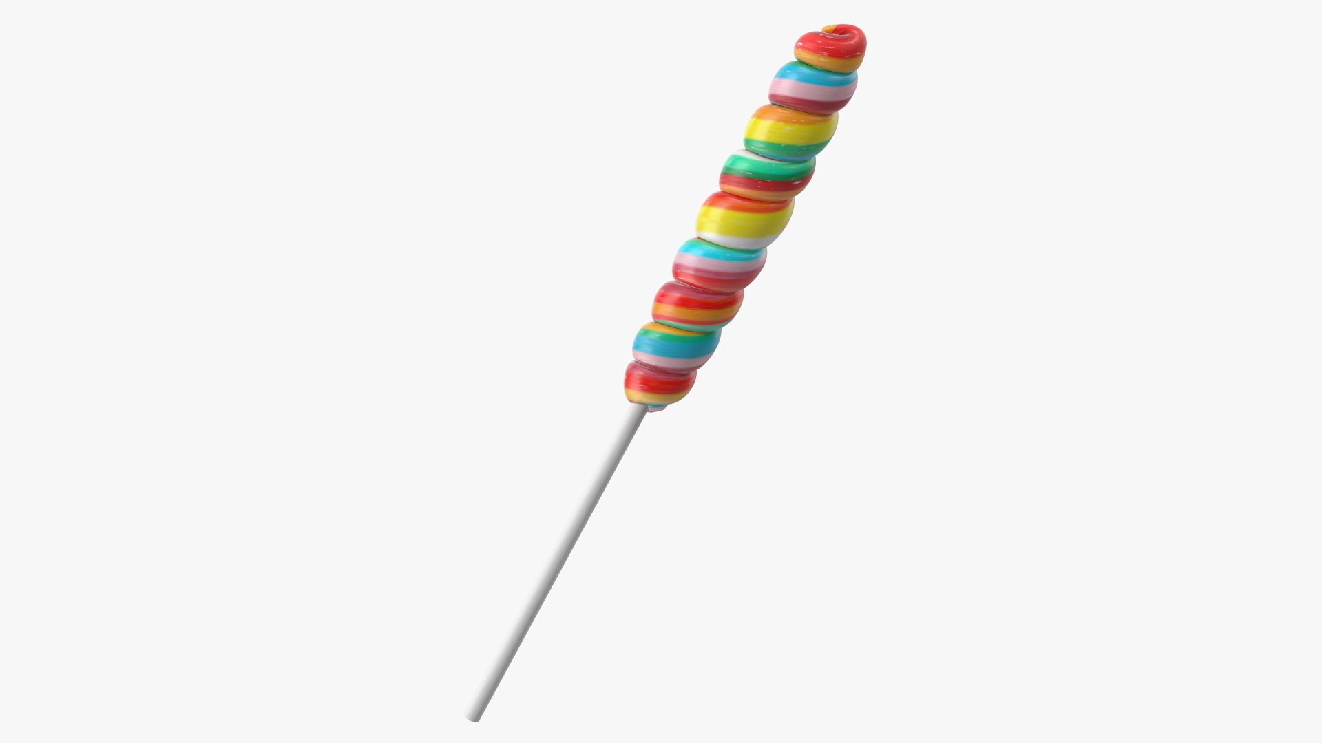 3D Twisty Hard Lollipop Candy