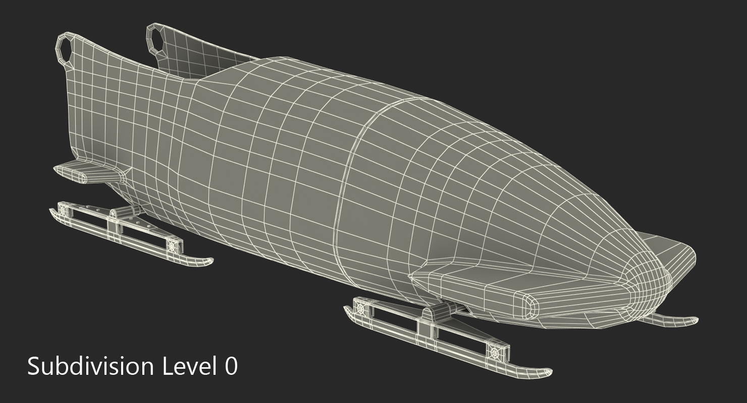 3D Bobsled Two Person Team GB