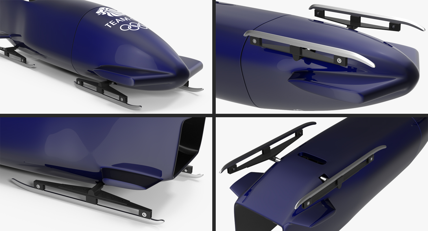 3D Bobsled Two Person Team GB