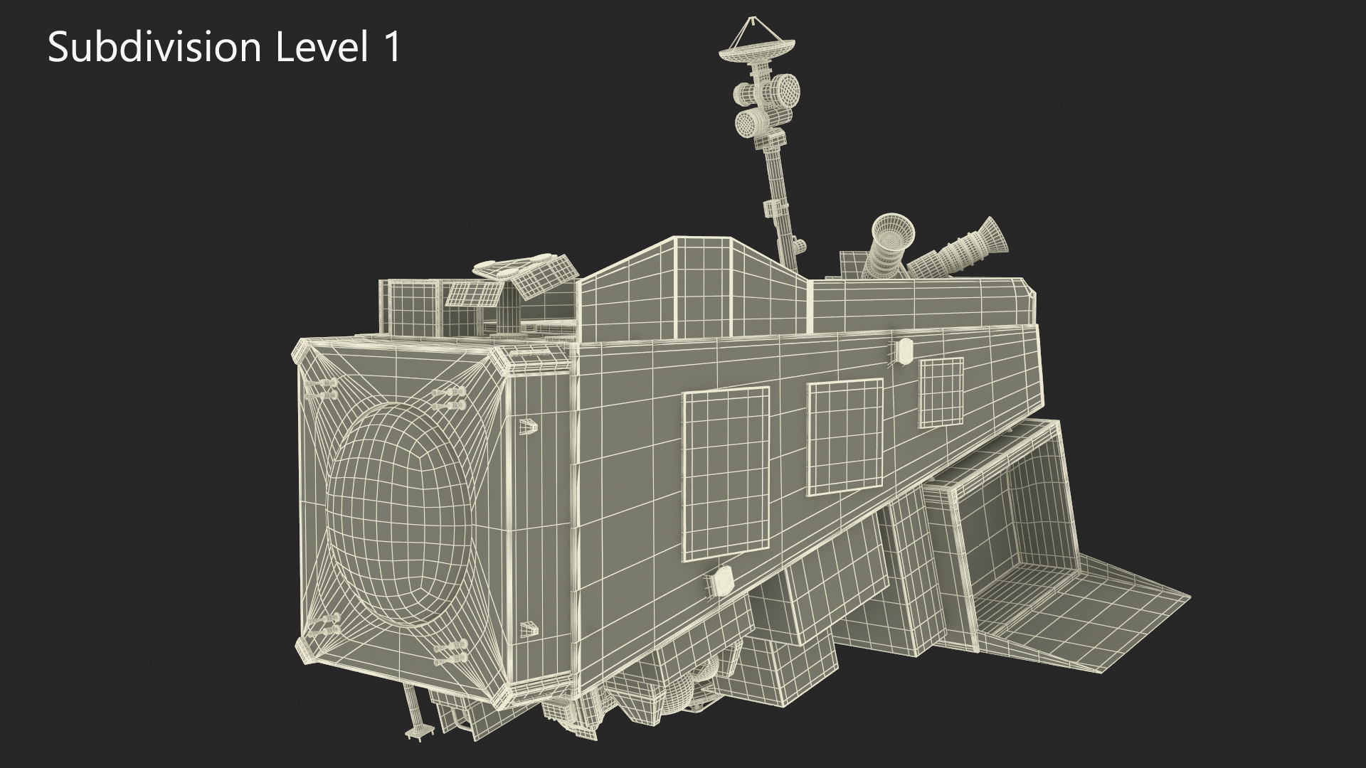 3D model Scientific Satellite