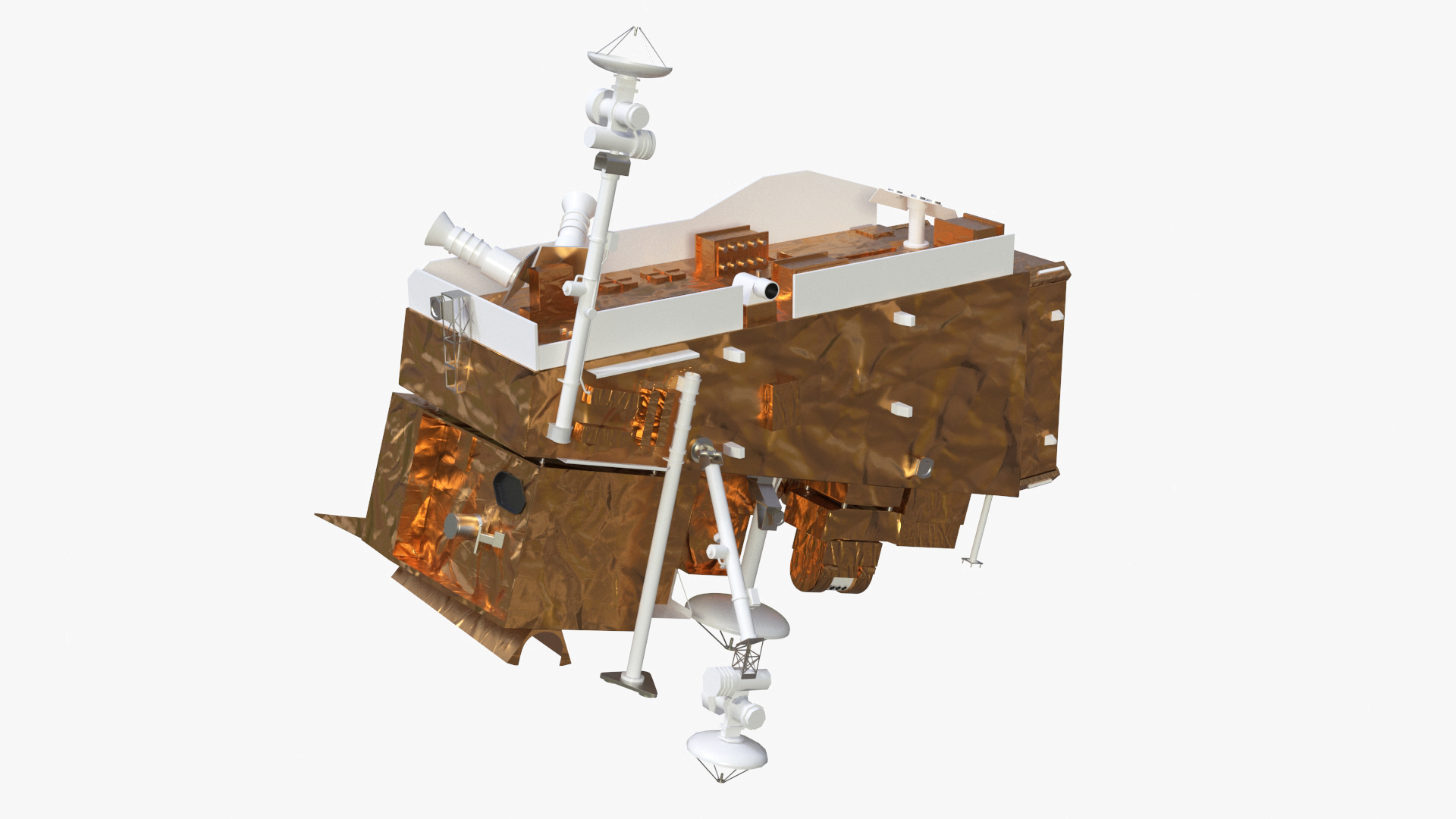 3D model Scientific Satellite