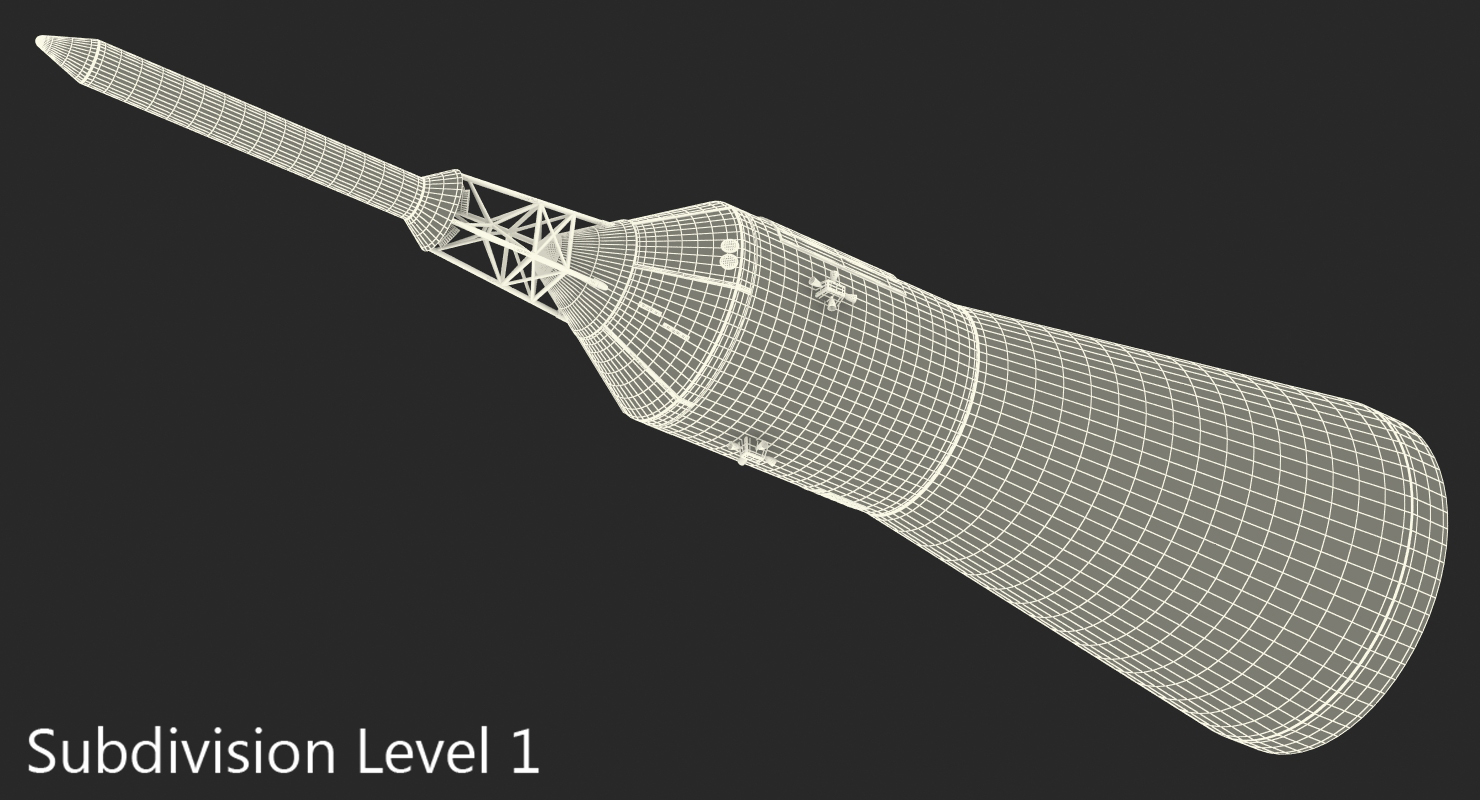 Apollo Command Module Spacecraft 3D