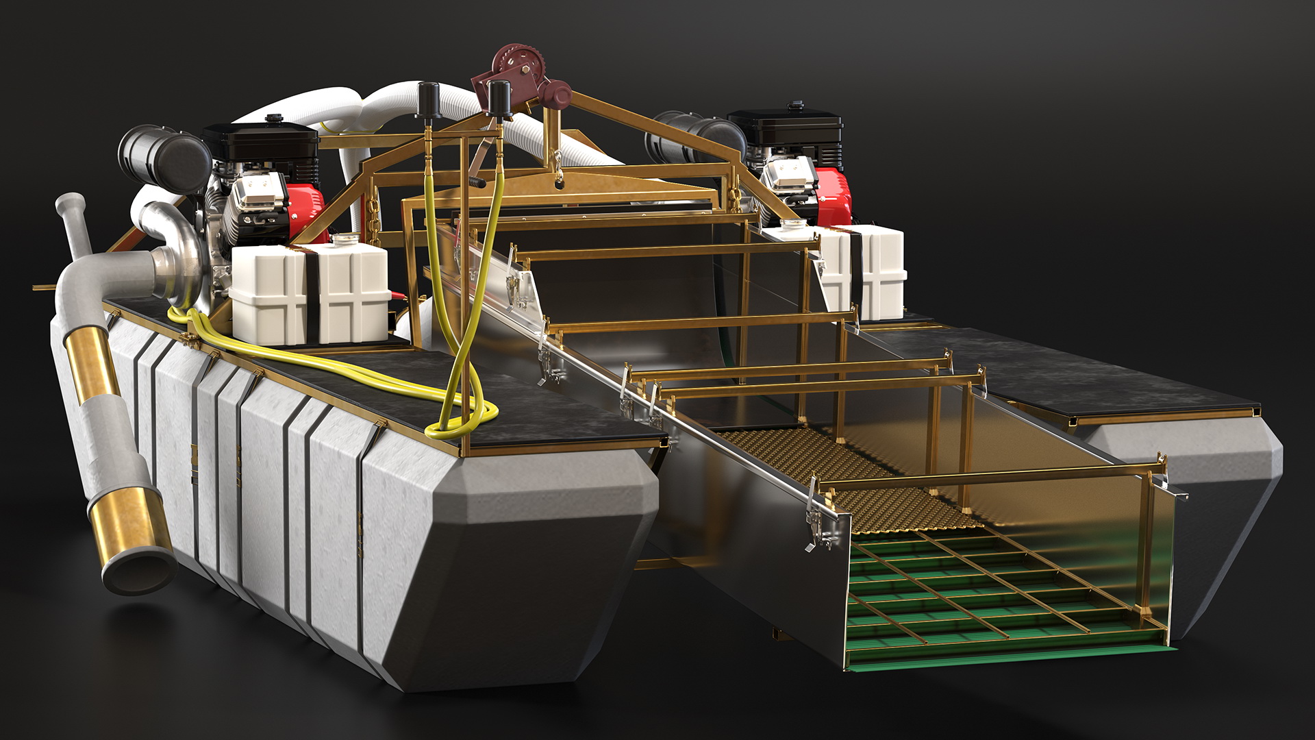 3D model Small Diamond and Gold Dredger