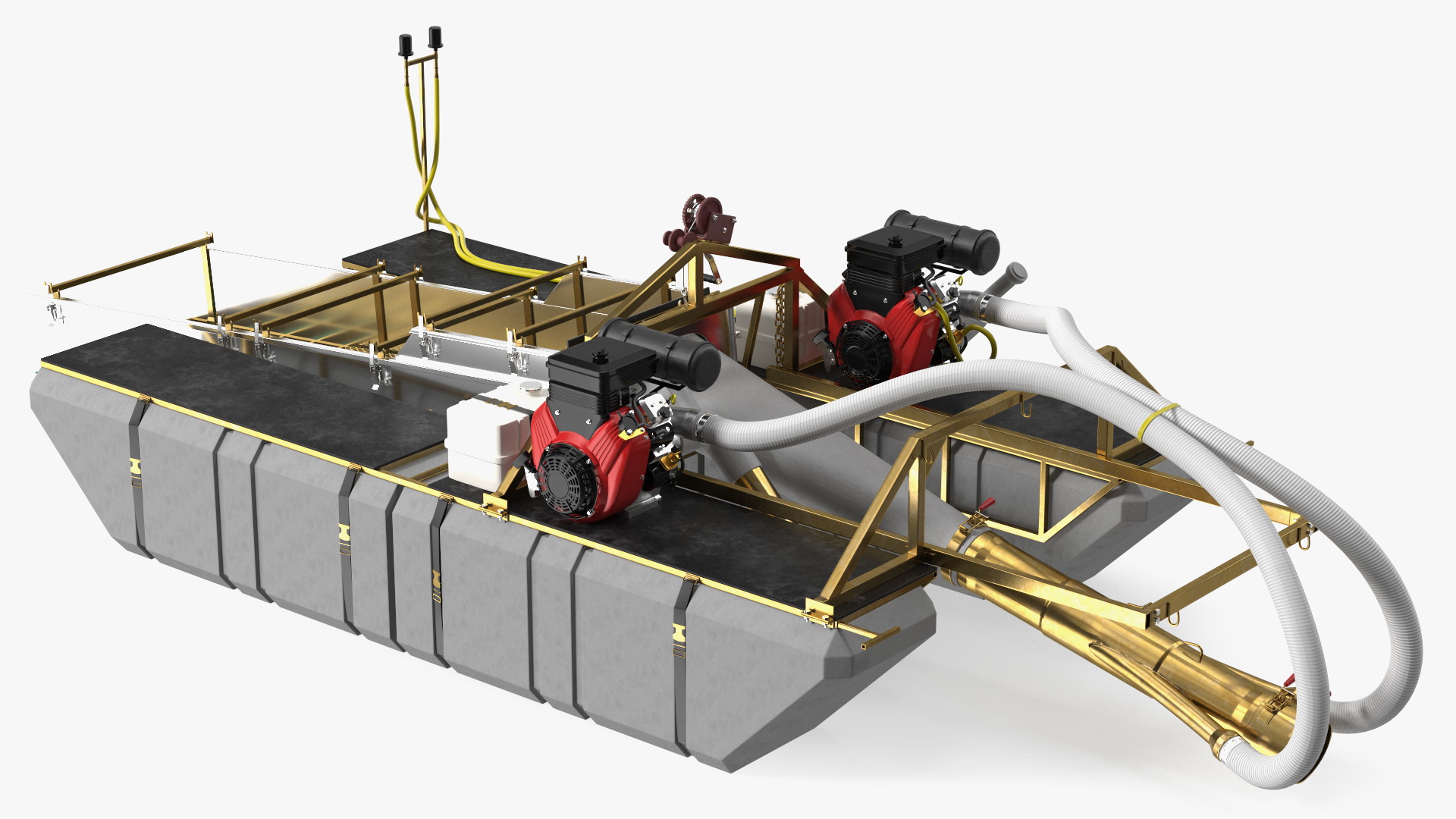 3D model Small Diamond and Gold Dredger