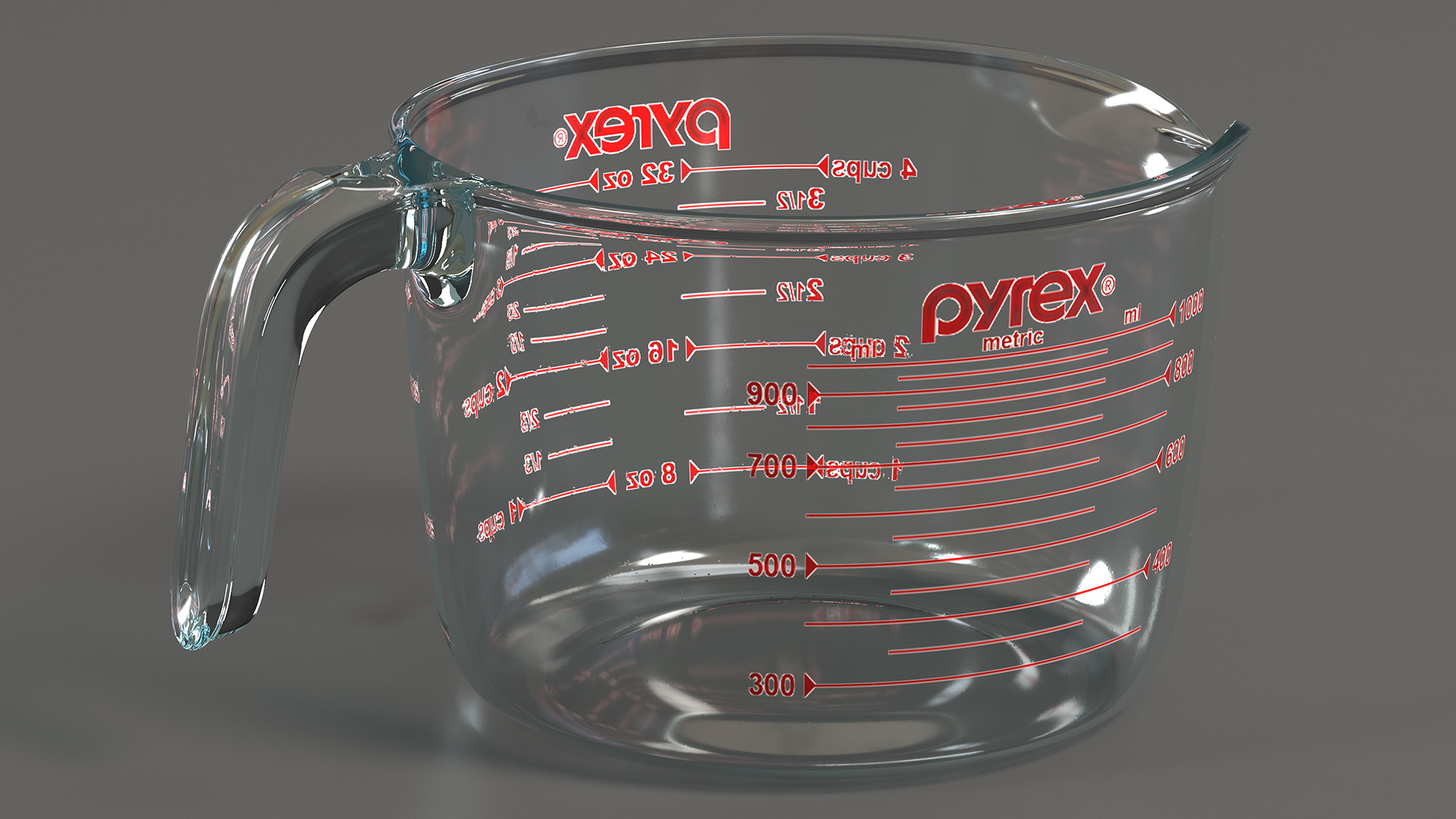 3D Pyrex Measuring Cup 1000ml