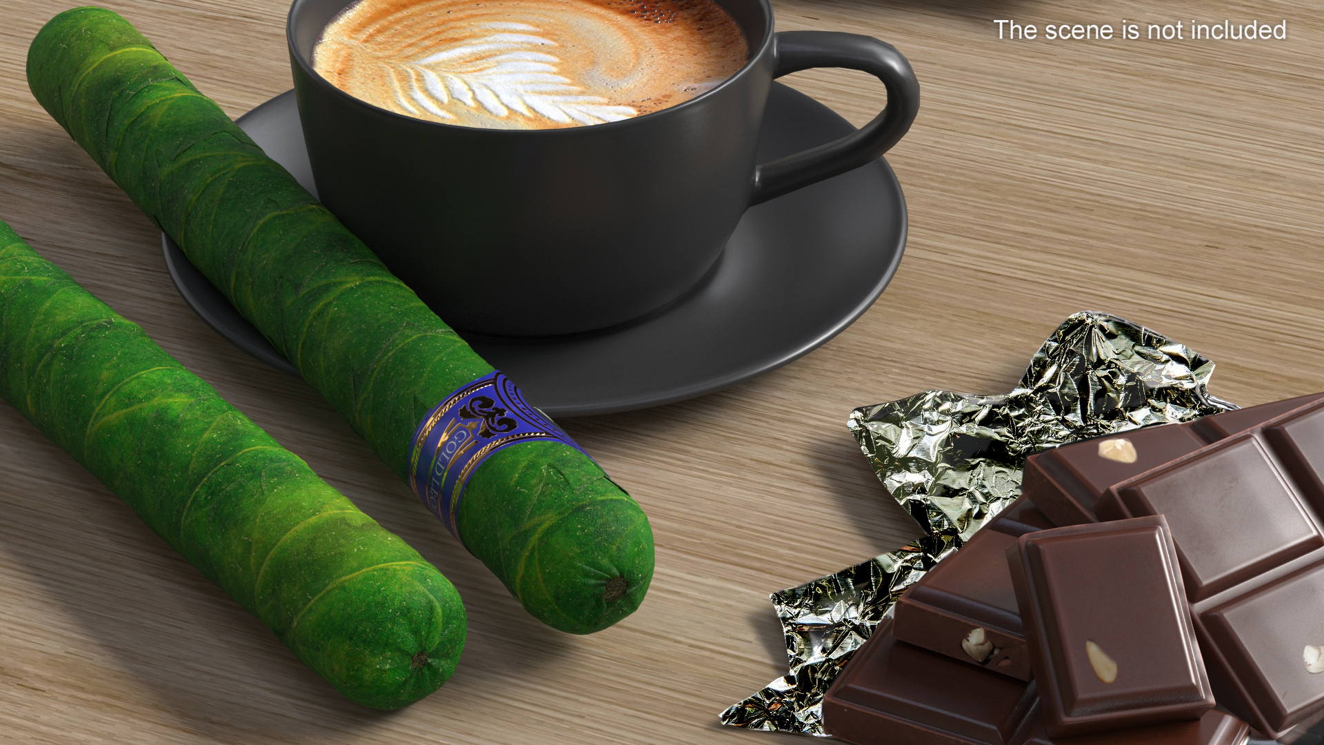 3D model Cannabis Cigar Leira Long