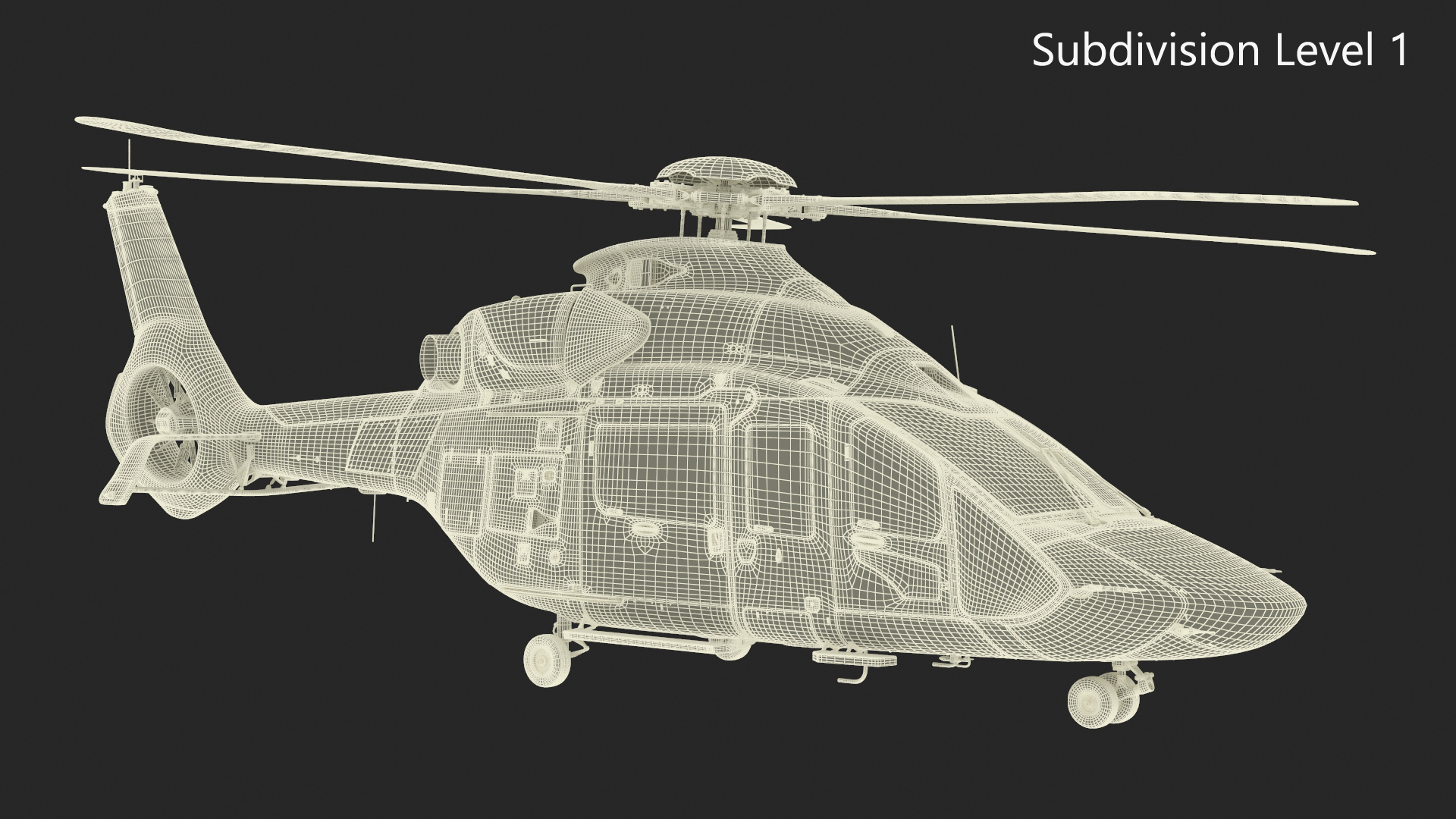 Medium Utility Helicopter Rigged 3D