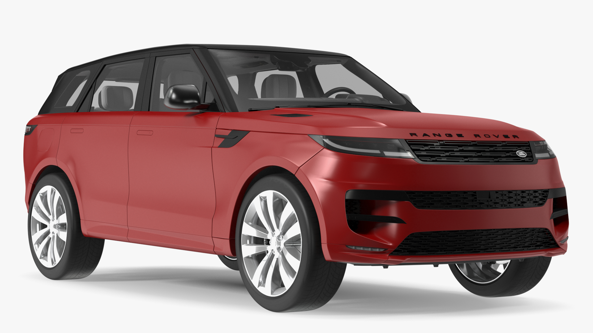 Red Range Rover Sport 2023 Simple Interior 3D