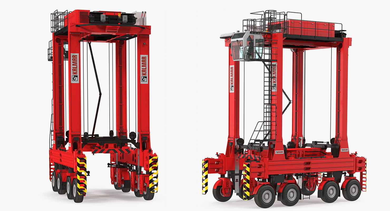 Hybrid Straddle Carrier Kalmar New 3D model