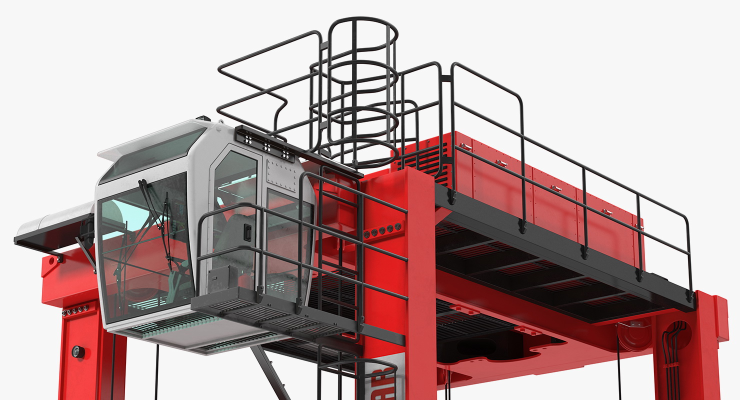 Hybrid Straddle Carrier Kalmar New 3D model