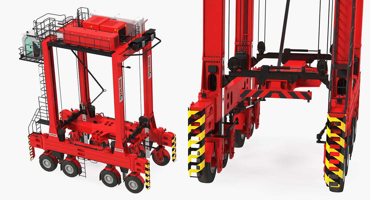 Hybrid Straddle Carrier Kalmar New 3D model