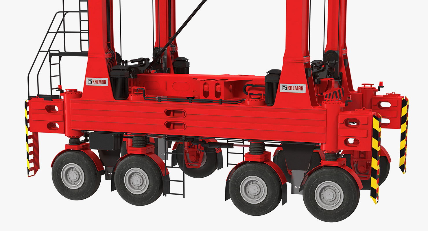 Hybrid Straddle Carrier Kalmar New 3D model