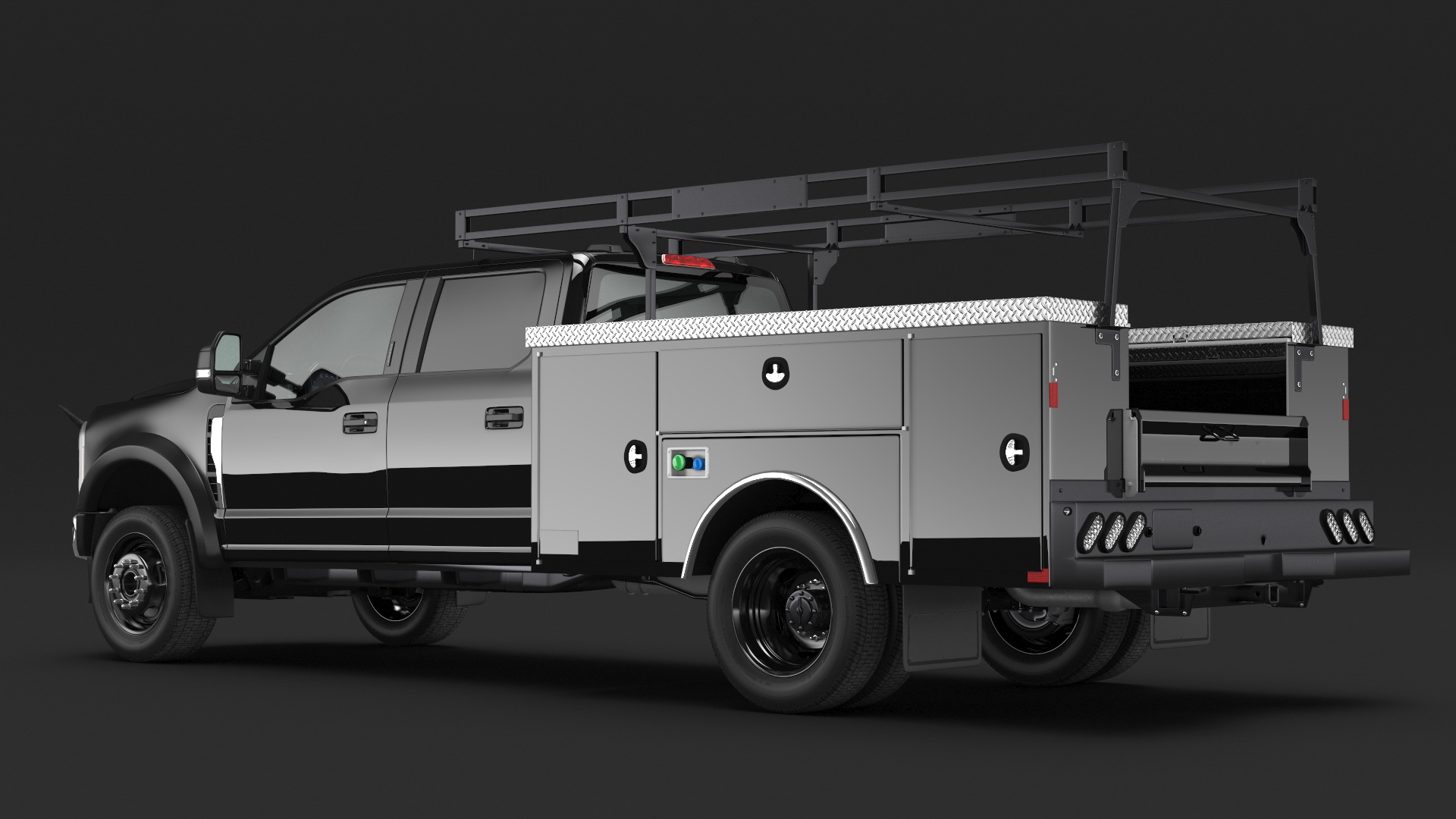 3D Pickup Truck with Bull Horns model