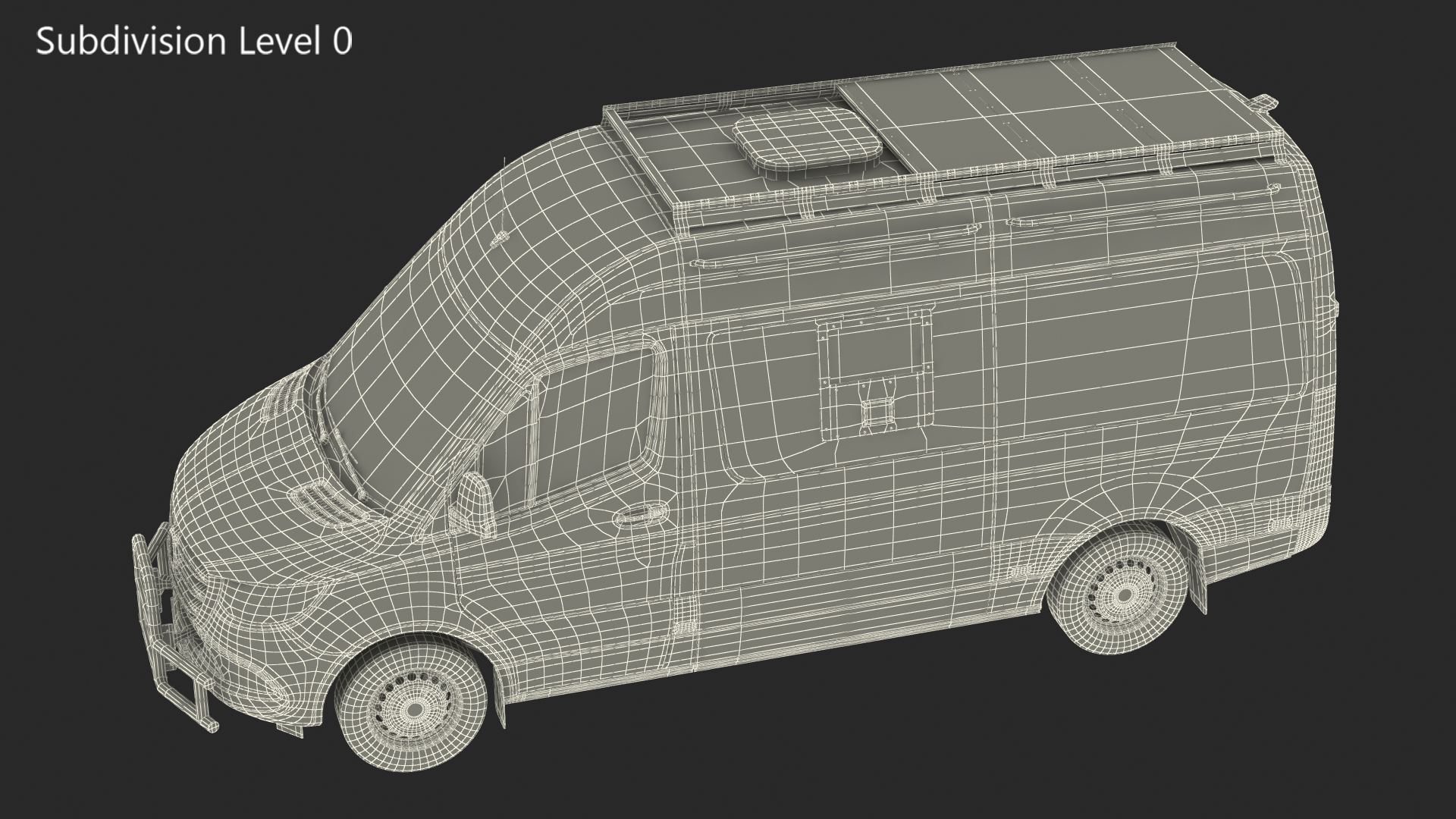 3D Armored Bulletproof SWAT Van model