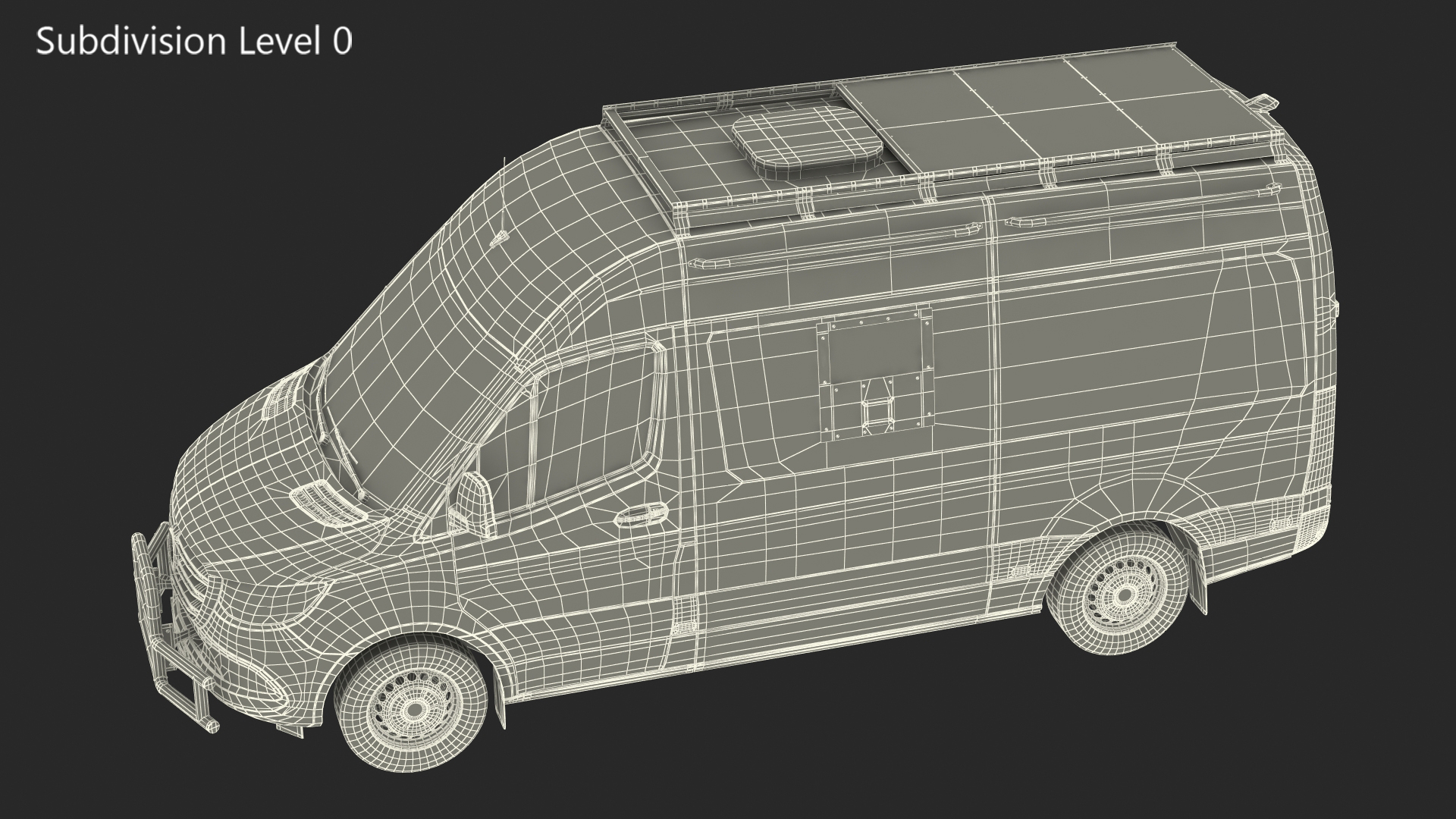 3D Armored Bulletproof SWAT Van model