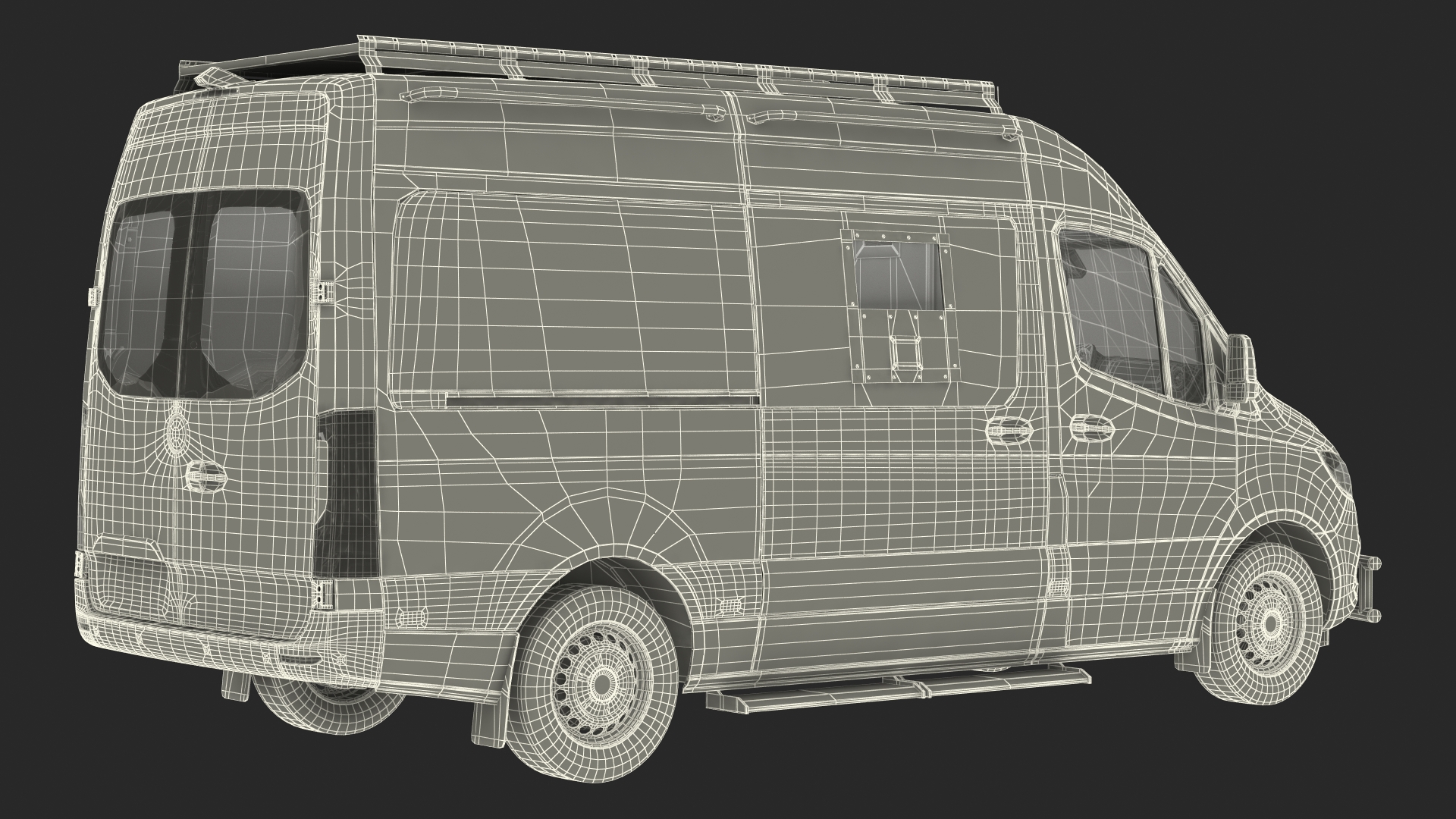 3D Armored Bulletproof SWAT Van model