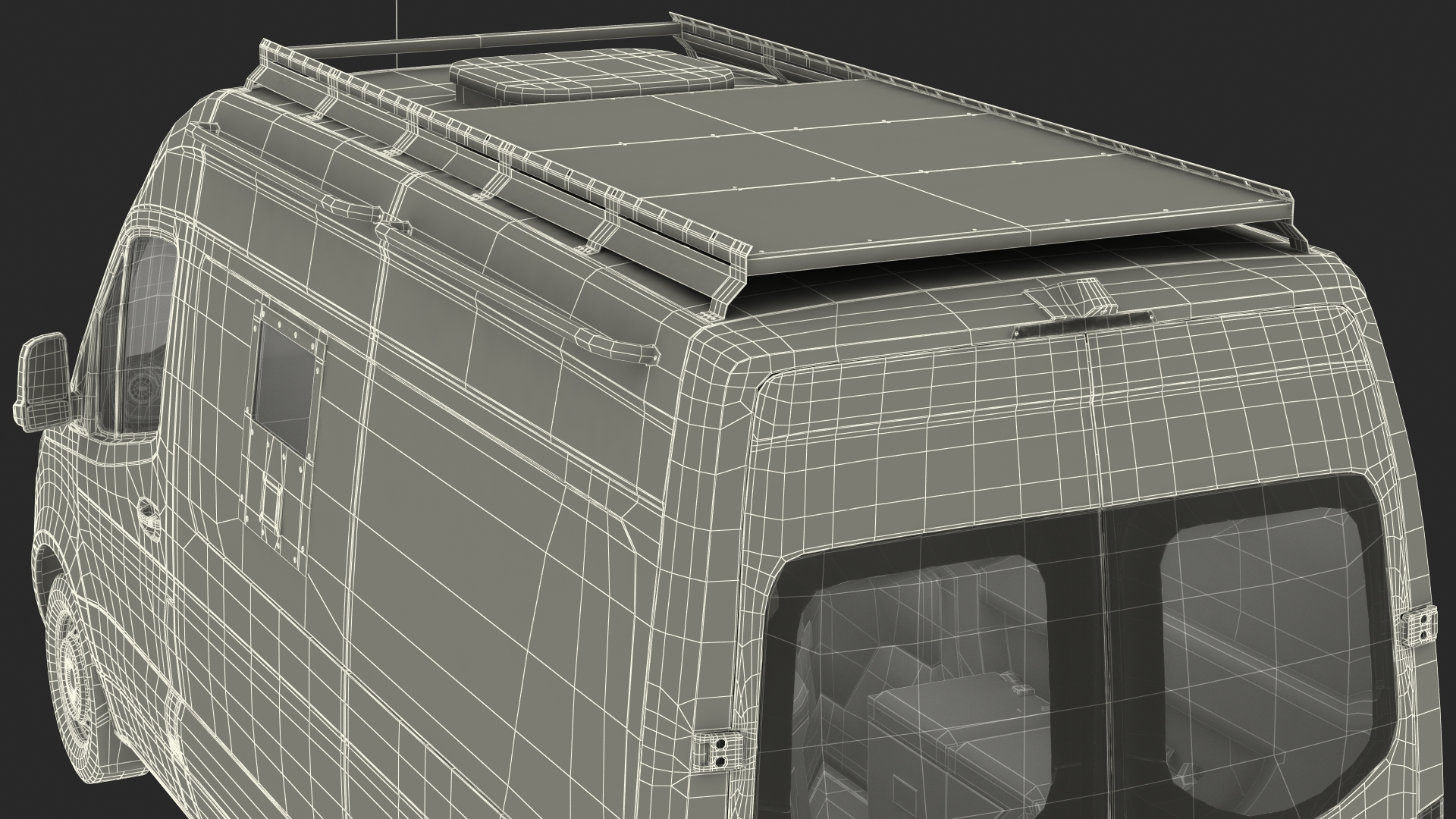 3D Armored Bulletproof SWAT Van model