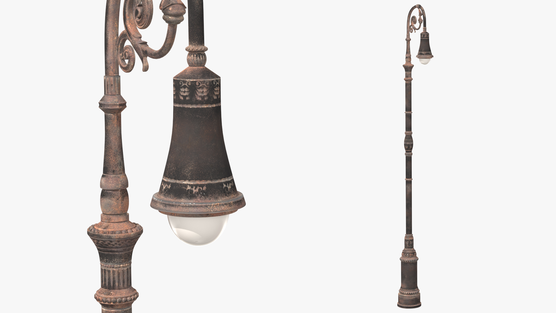 Vintage Street Lamp 3D model