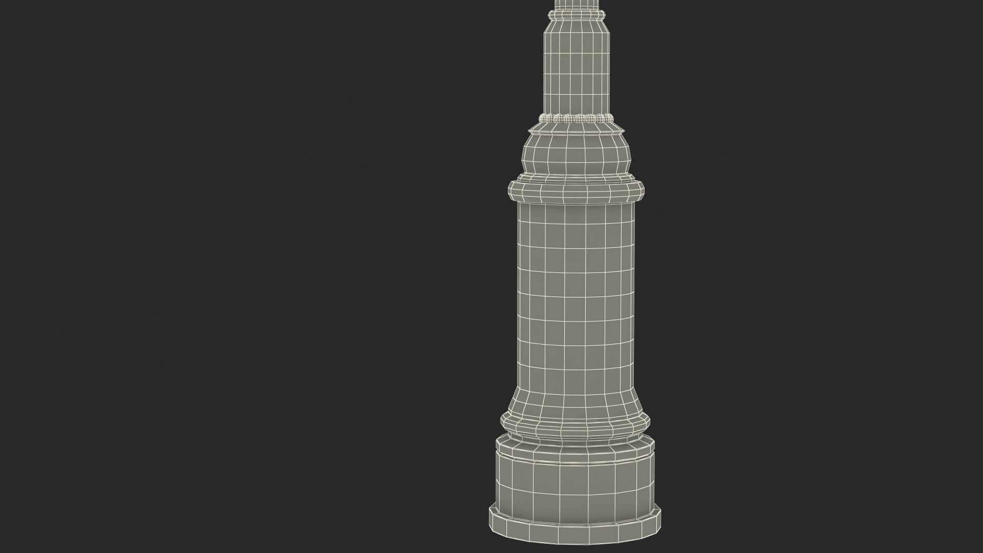 Vintage Street Lamp 3D model