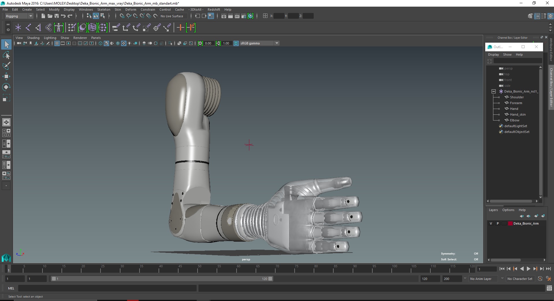 3D model Deka Bionic Arm