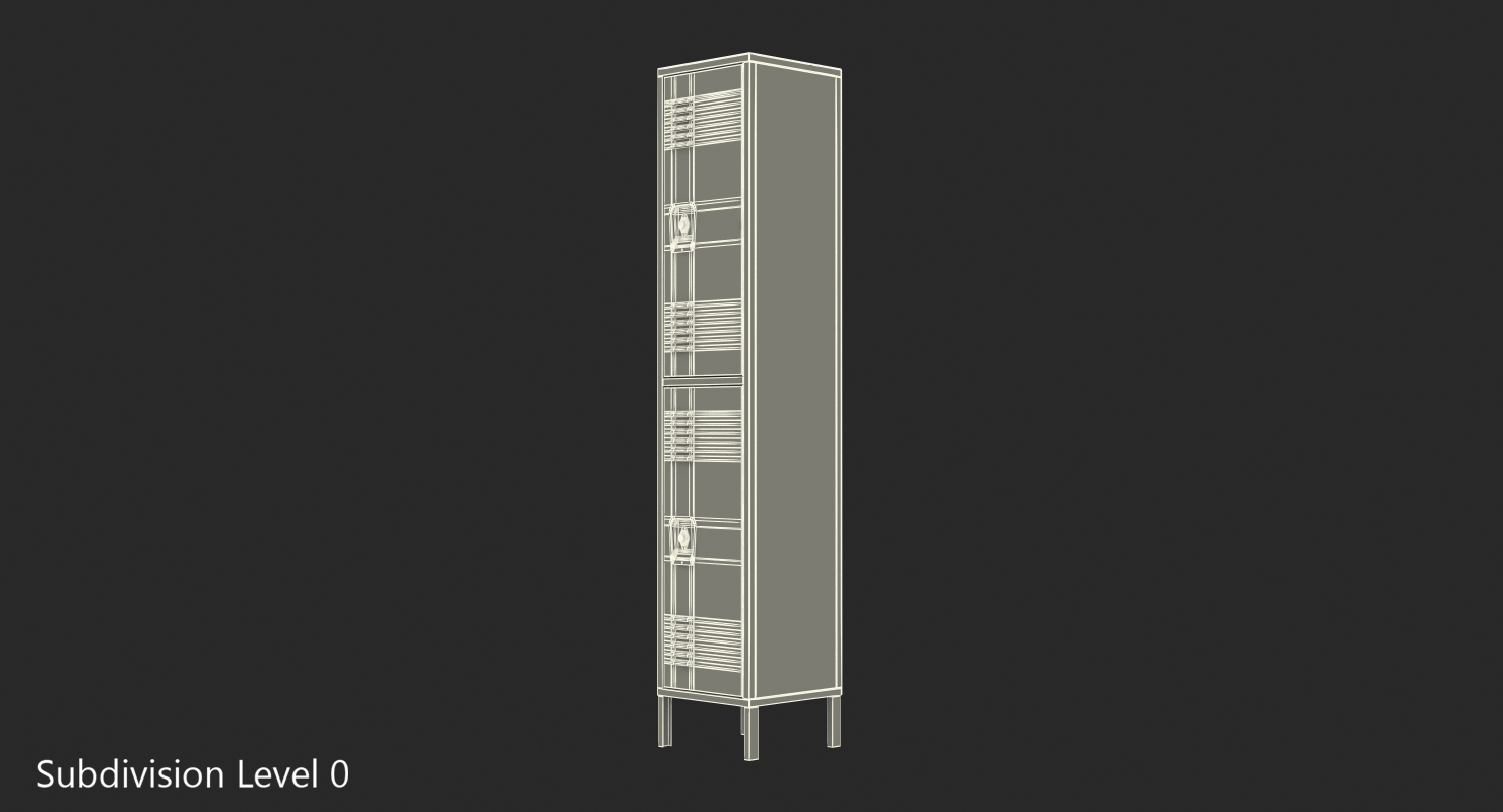 3D model Double Tier Steel Lockers